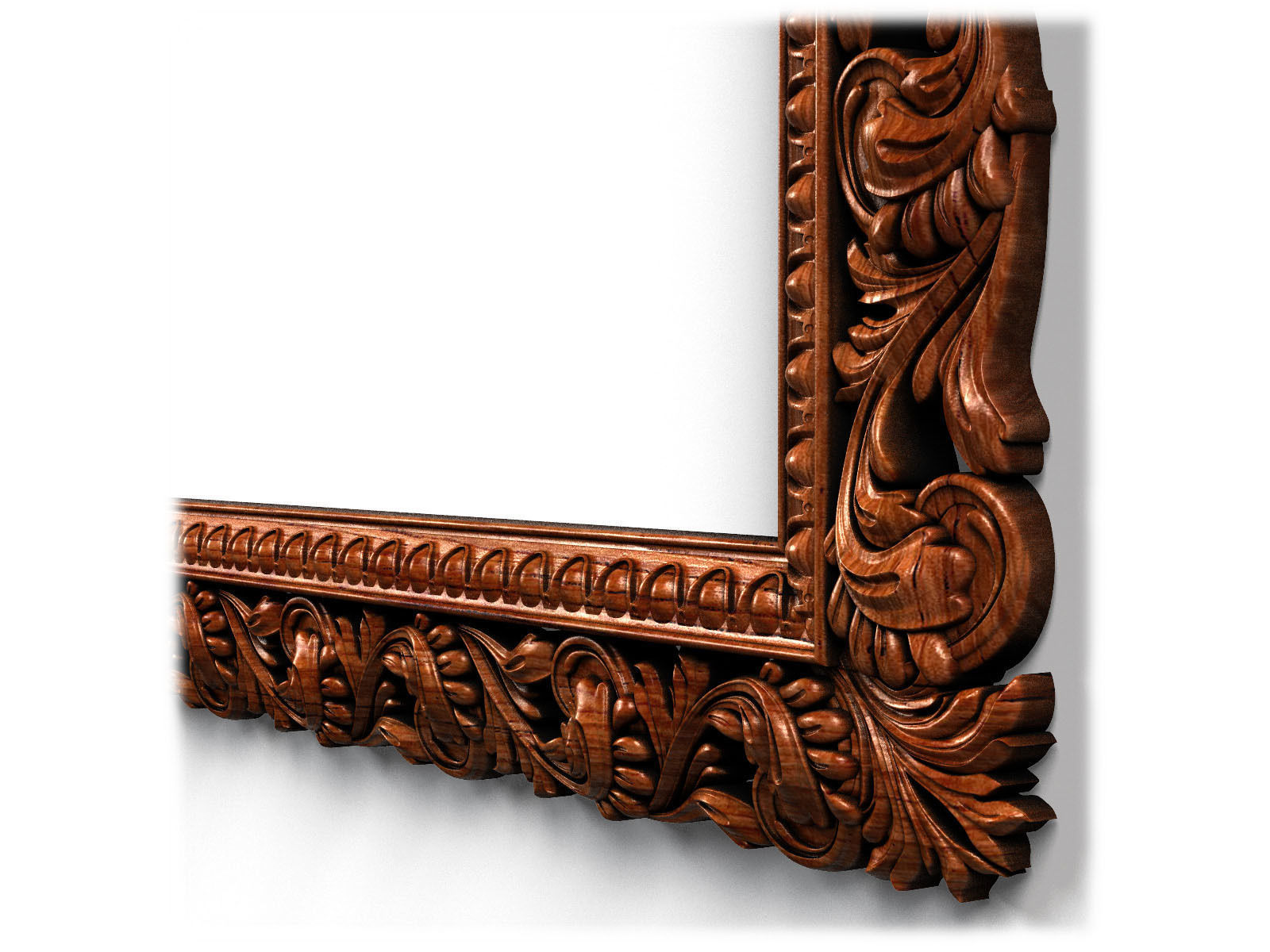 Frame0046 empty wooden frame 3D model_12