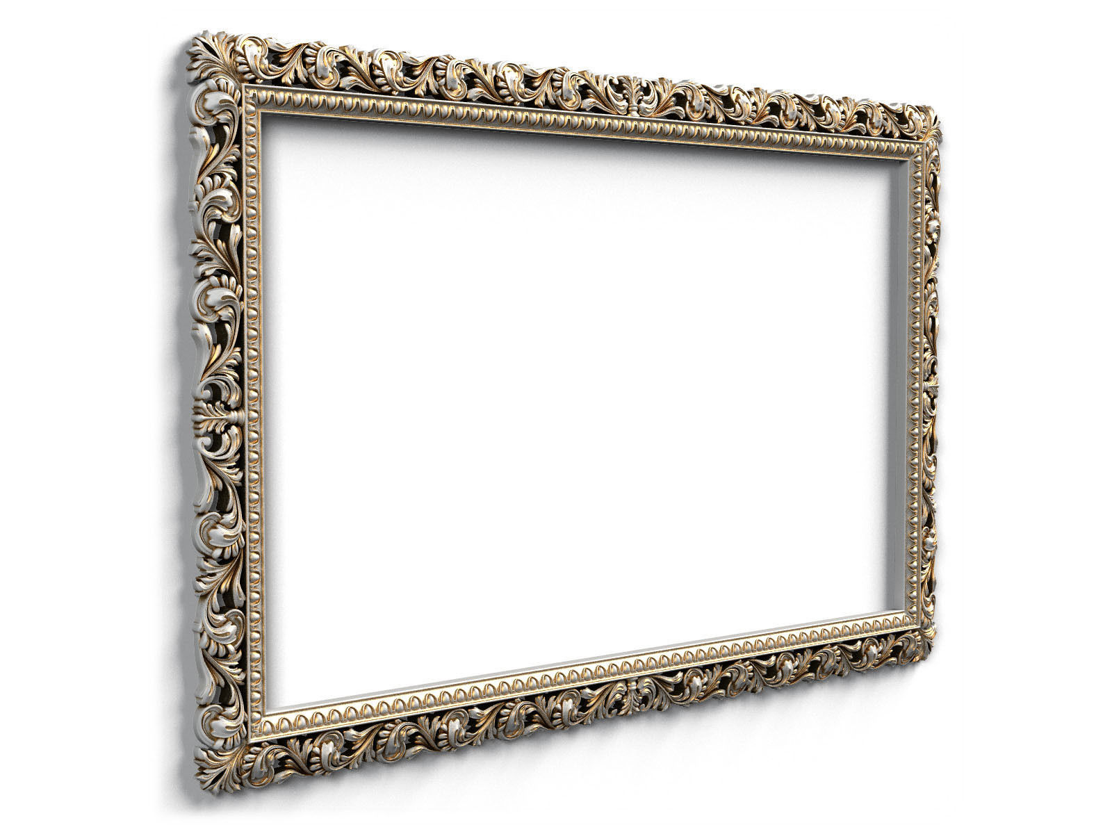 Frame0046 empty wooden frame 3D model_3