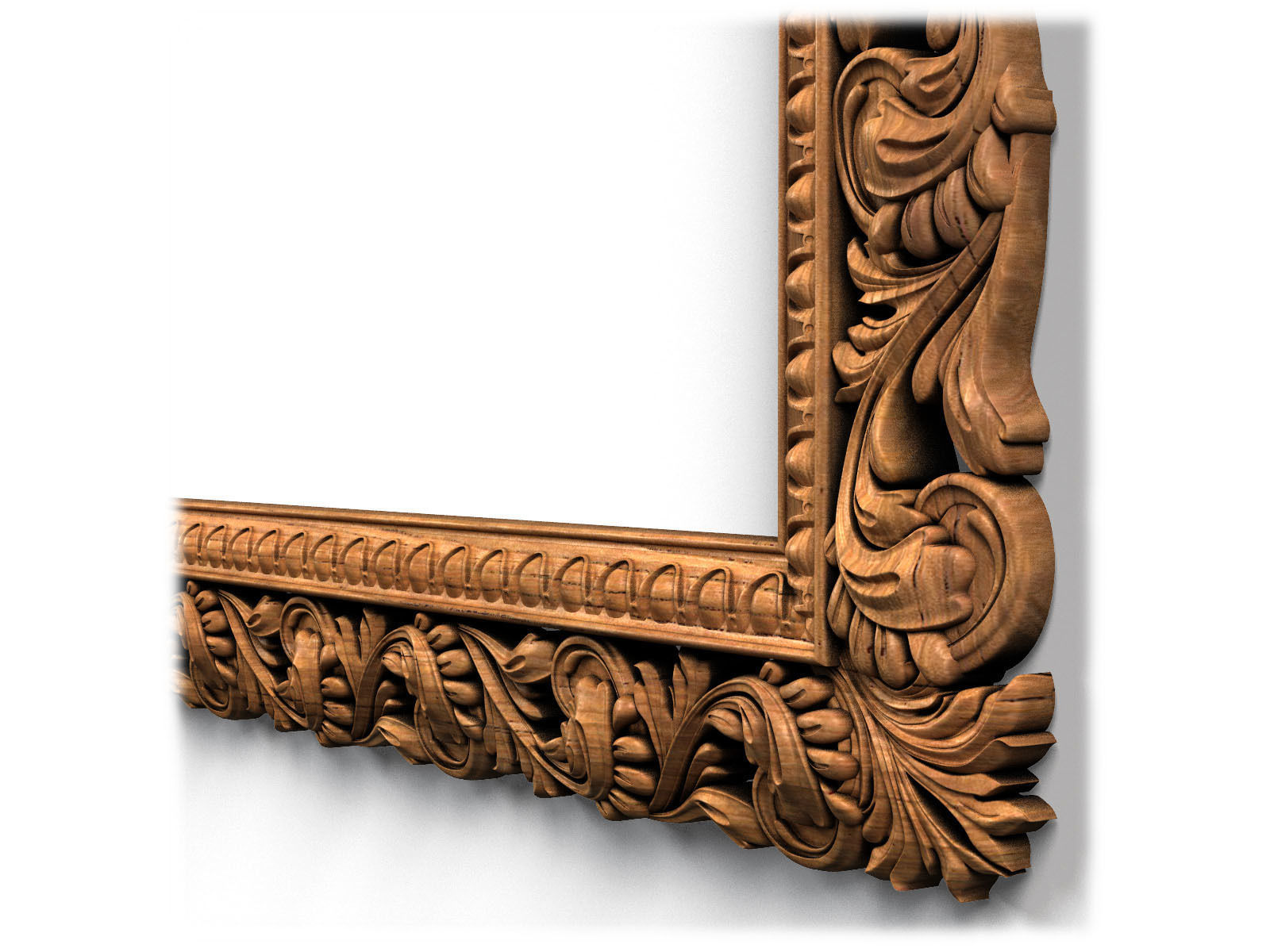 Frame0046 empty wooden frame 3D model_13