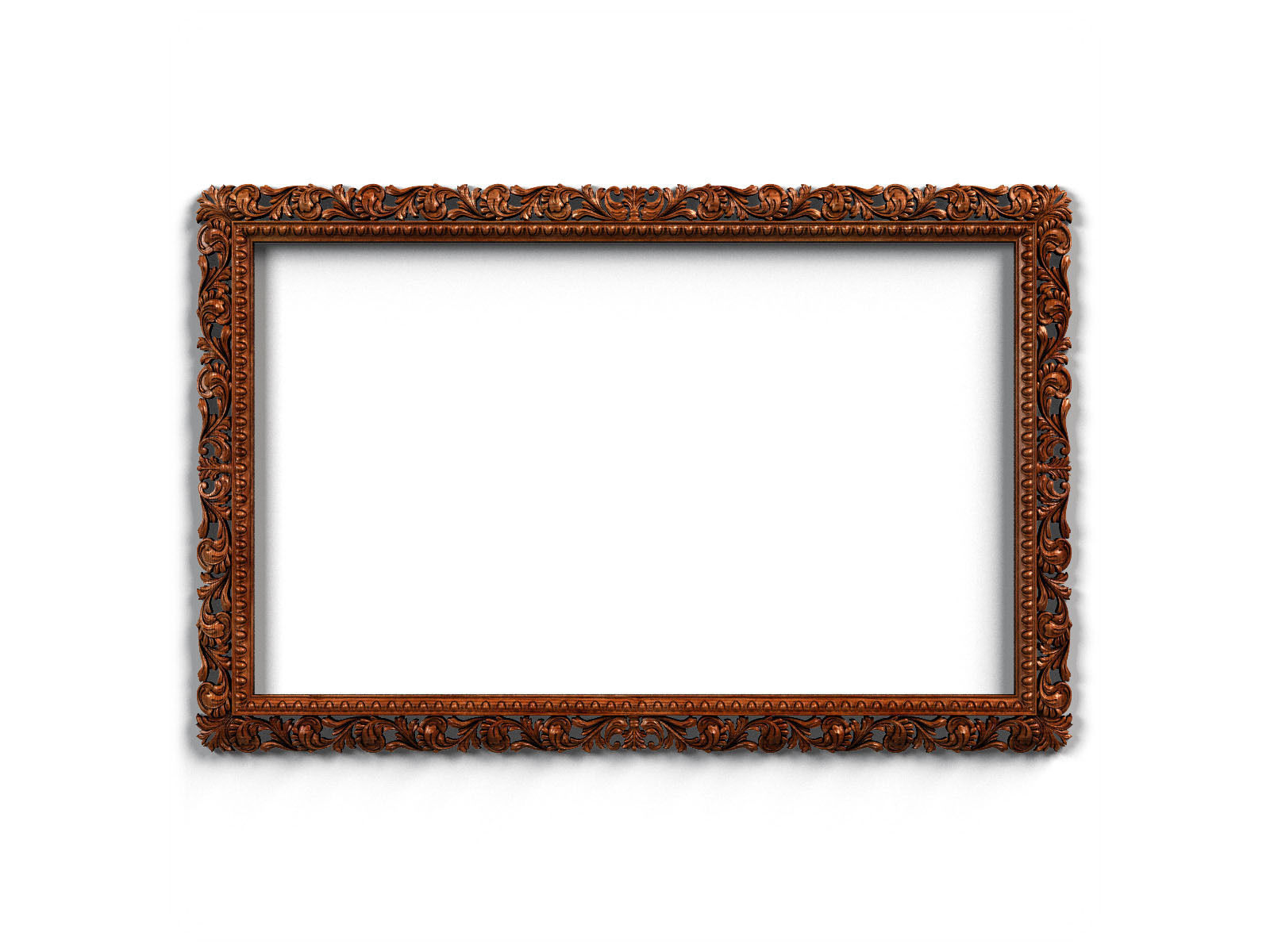 Frame0046 empty wooden frame 3D model_1