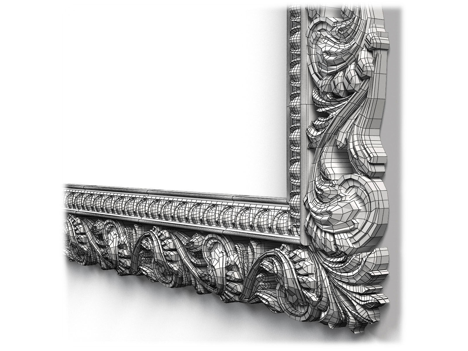 Frame0046 empty wooden frame 3D model_14