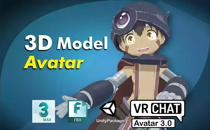  Reg Anime Made in abyss VRChat 3D model