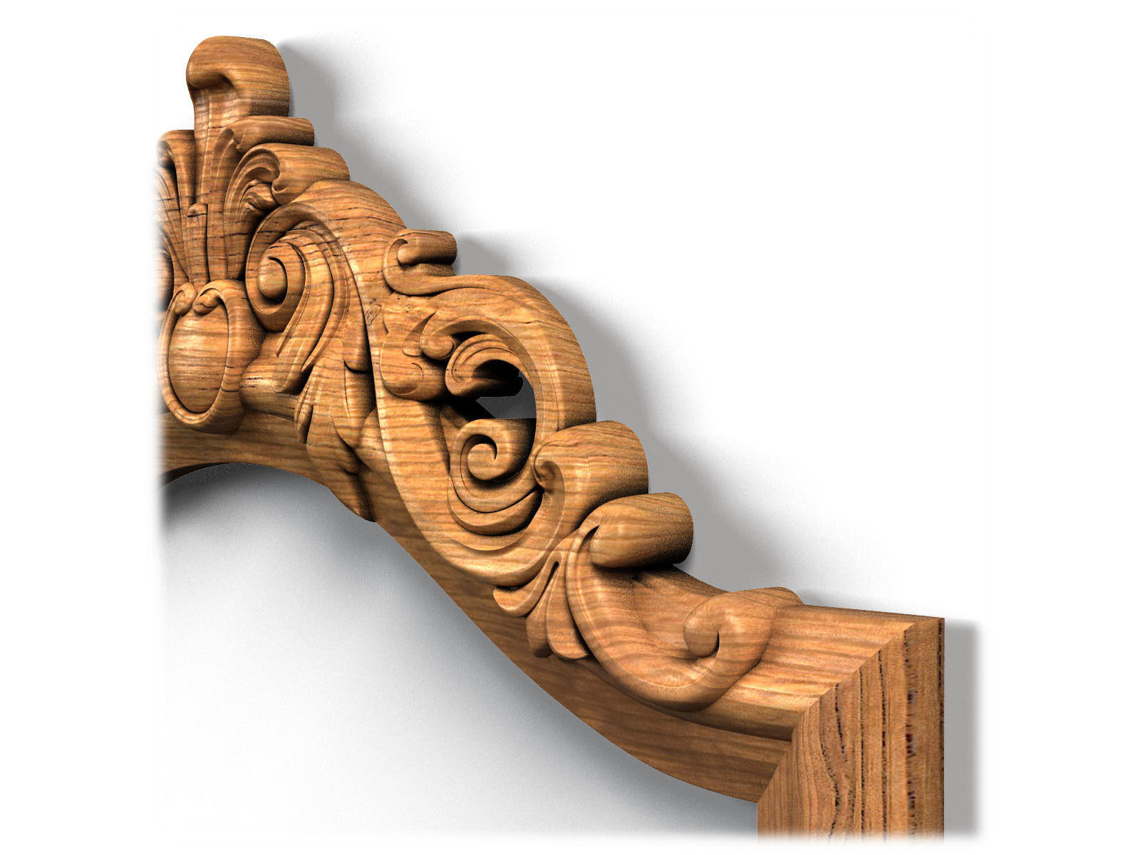 Frame0055 ornate mirror hanging on wall 3D model_10