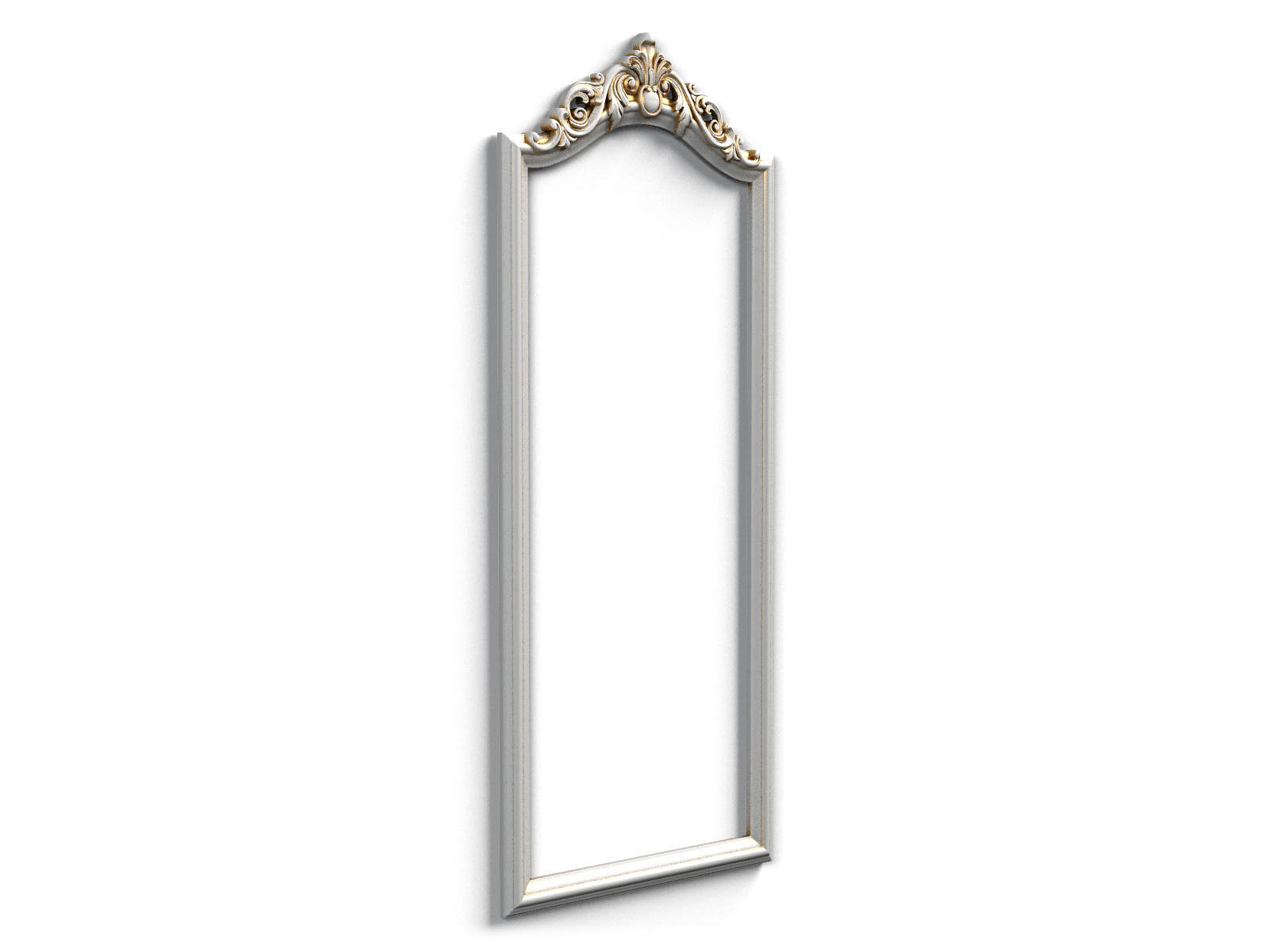 Frame0055 ornate mirror hanging on wall 3D model_3