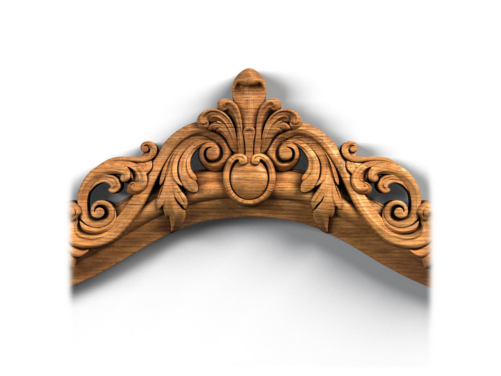 Frame0055 ornate mirror hanging on wall 3D model_7