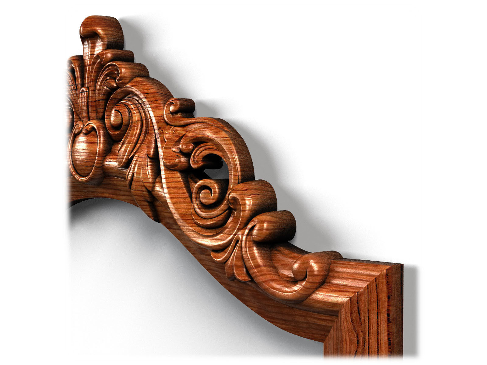 Frame0055 ornate mirror hanging on wall 3D model_9