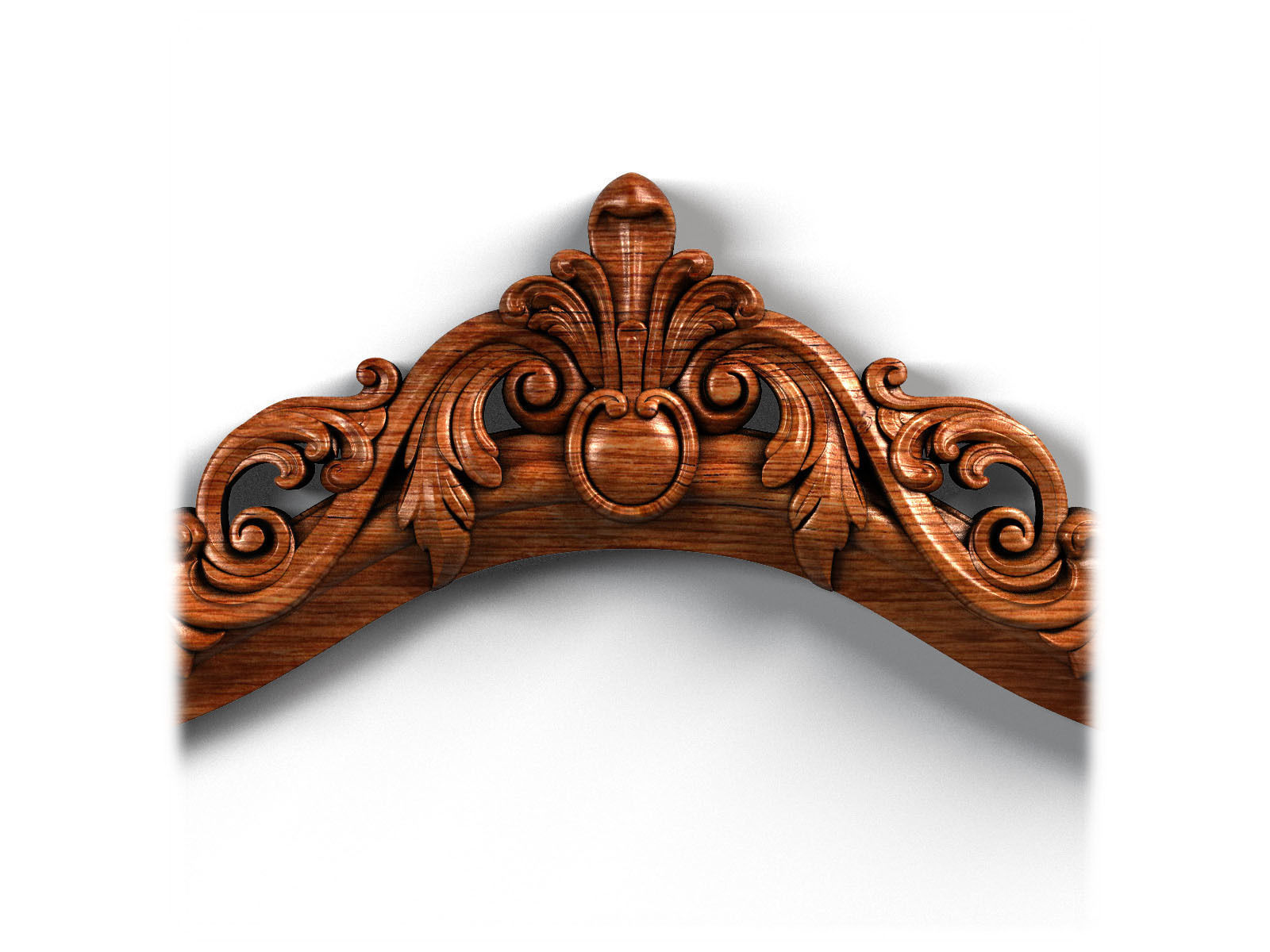 Frame0055 ornate mirror hanging on wall 3D model_6