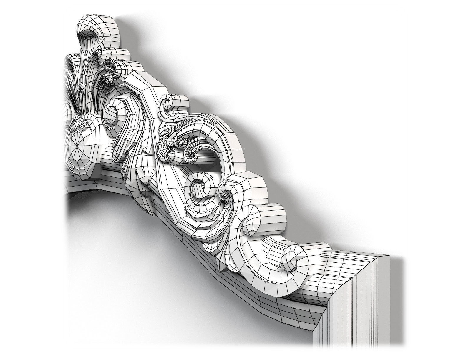 Frame0055 ornate mirror hanging on wall 3D model_11