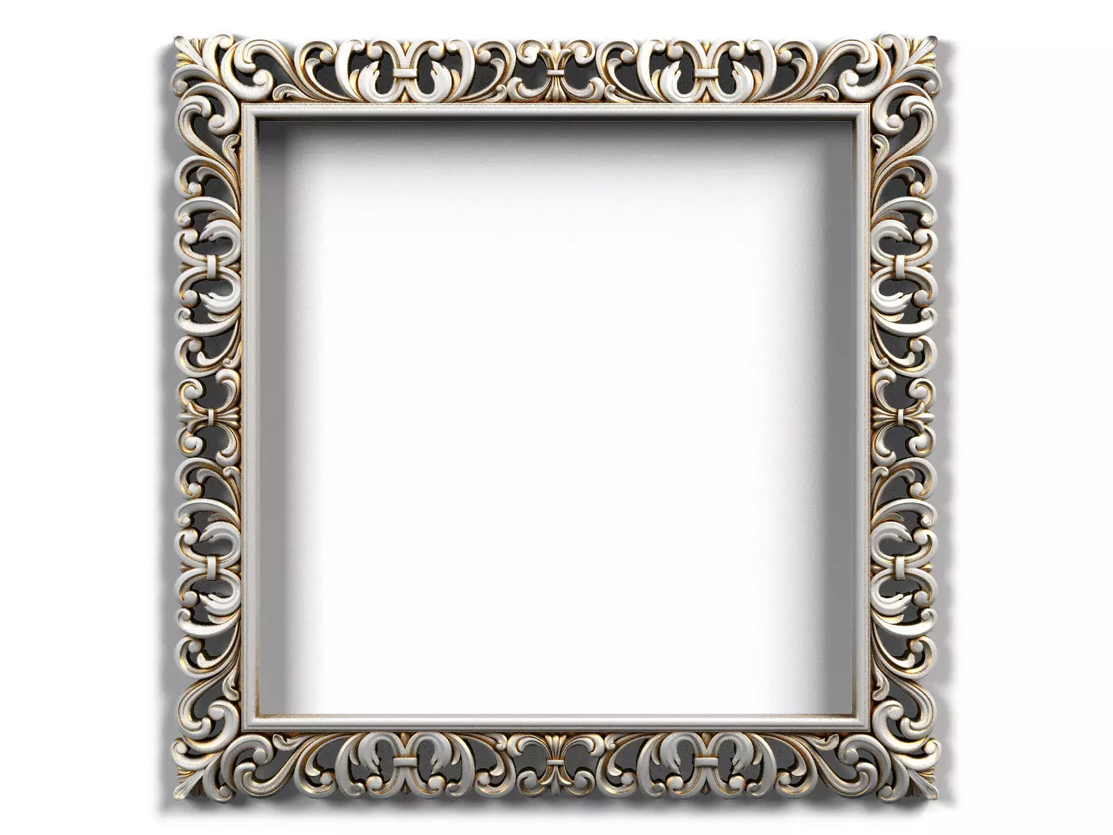 Frame0060 ornate wooden frame 3D model_0