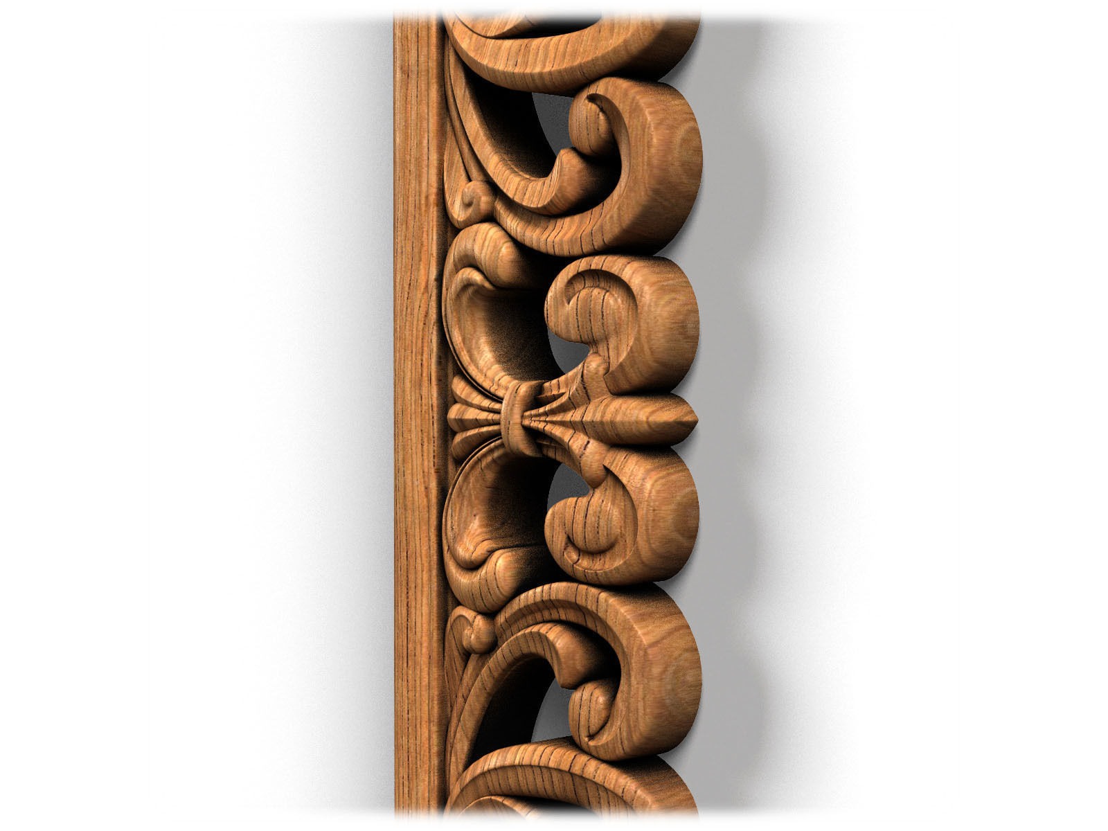 Frame0060 ornate wooden frame 3D model_13