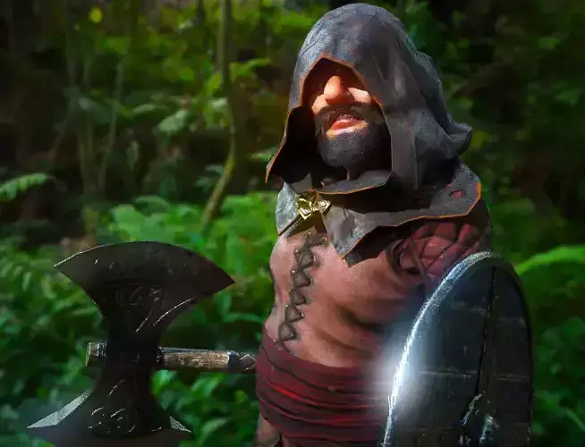 Dwarf warrior with axe