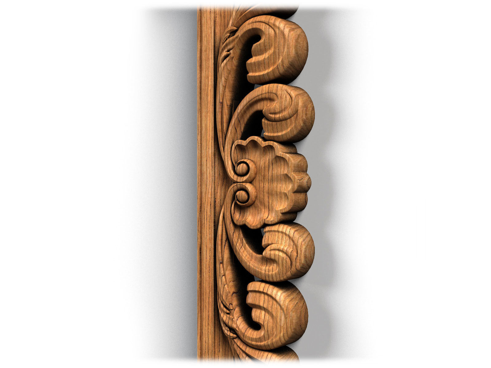 Frame0062 ornate wooden frame 3D model_10