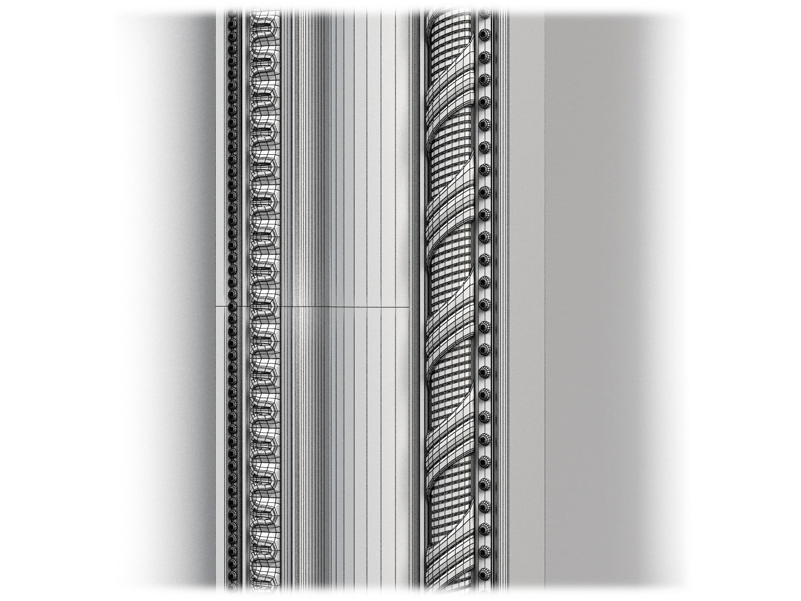 Frame0063 ornate wooden frame 3D model_11