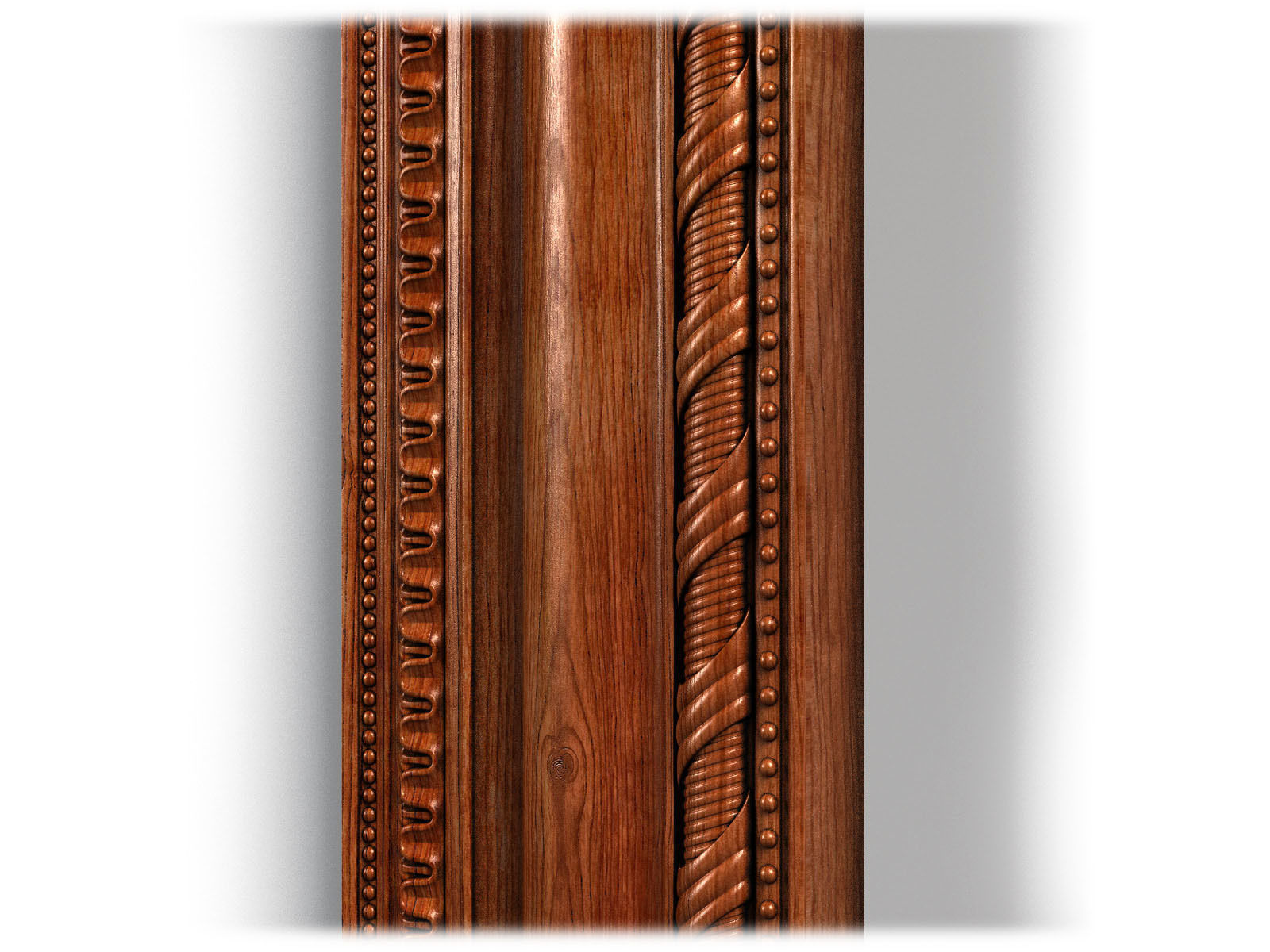 Frame0063 ornate wooden frame 3D model_9