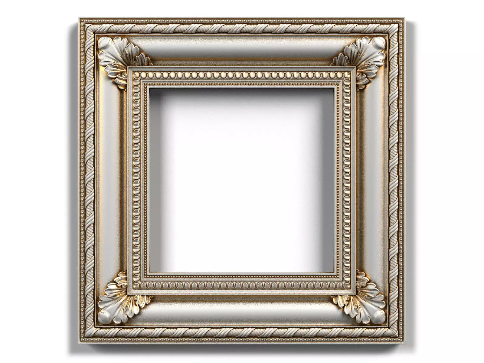 Frame0063 ornate wooden frame 3D model_0