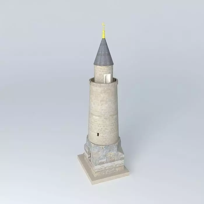 Smaller Minaret Free 3D model_0