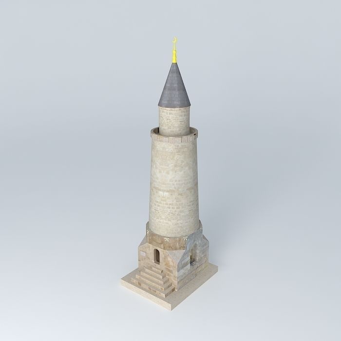 Smaller Minaret Free 3D model_1