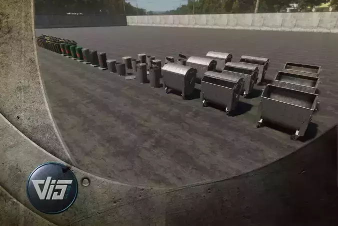 Trashbins and Dumpsters Collection PBR