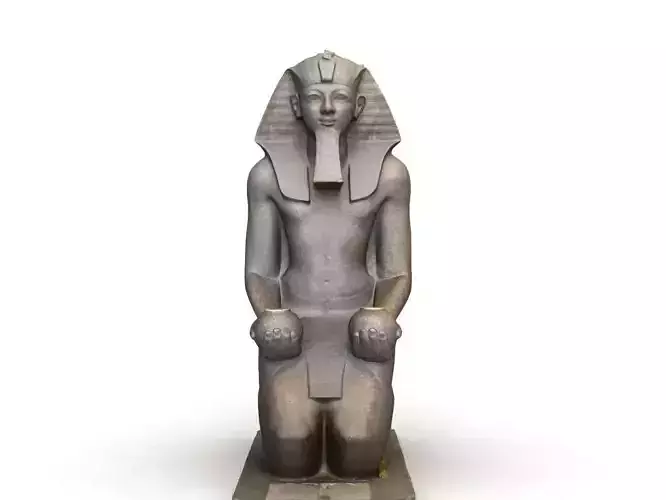 Egyptian Queen hatshepsut kneeling statue  3D model