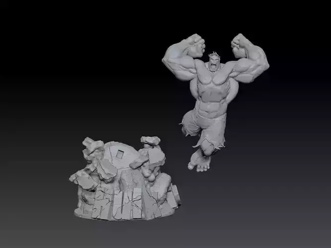 The Incredible Hulk 3D print model