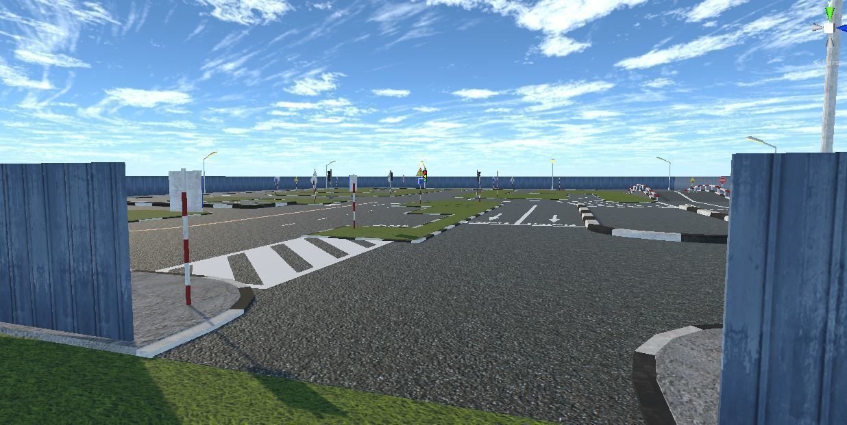 Car Driving License Test Track Model Low-poly 3D model_5