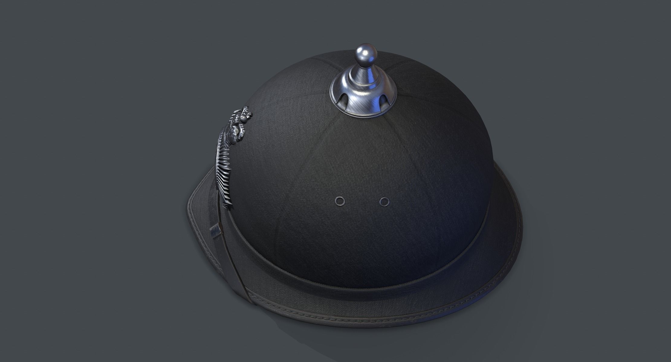 Bobby Helmet lowpoly Low-poly 3D model_2