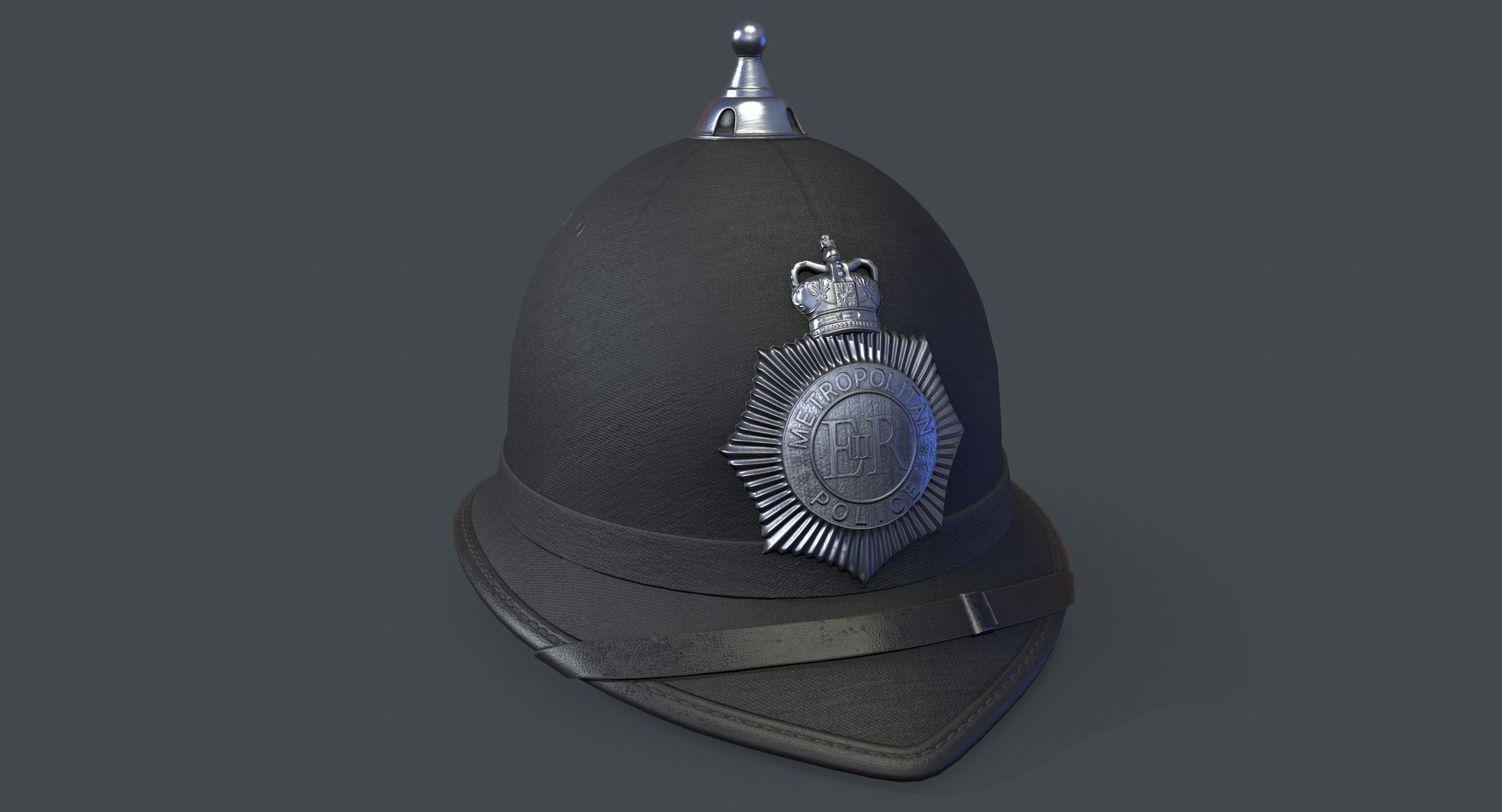 Bobby Helmet lowpoly Low-poly 3D model_1