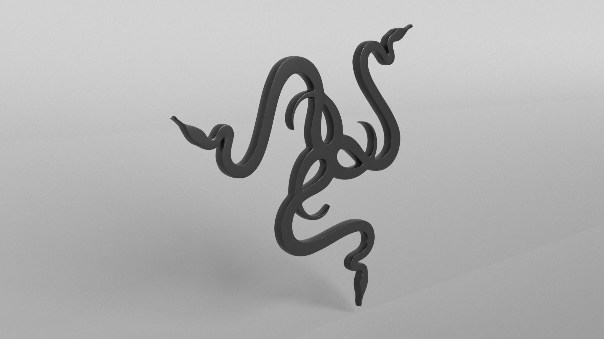 Razer Logo v2 002 Free low-poly 3D model_3