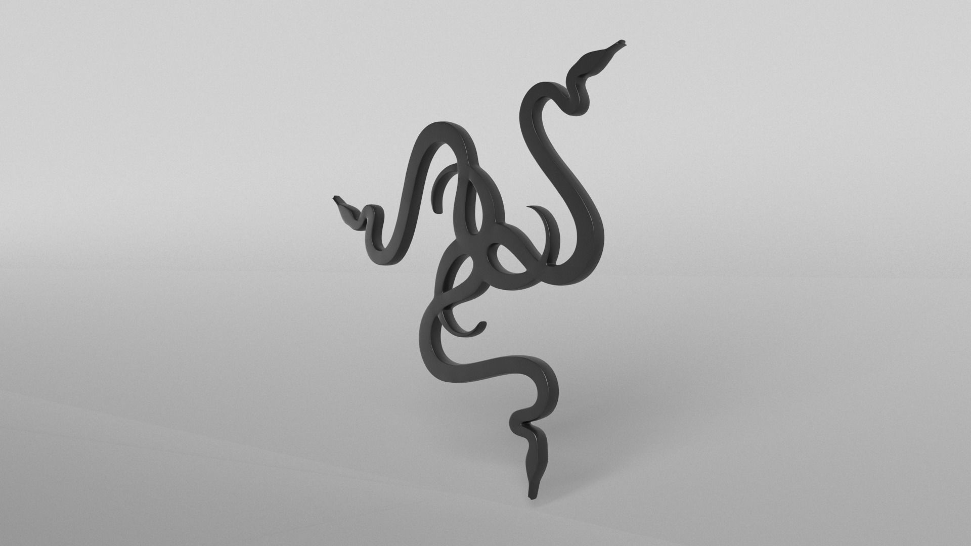 Razer Logo v2 002 Free low-poly 3D model_2