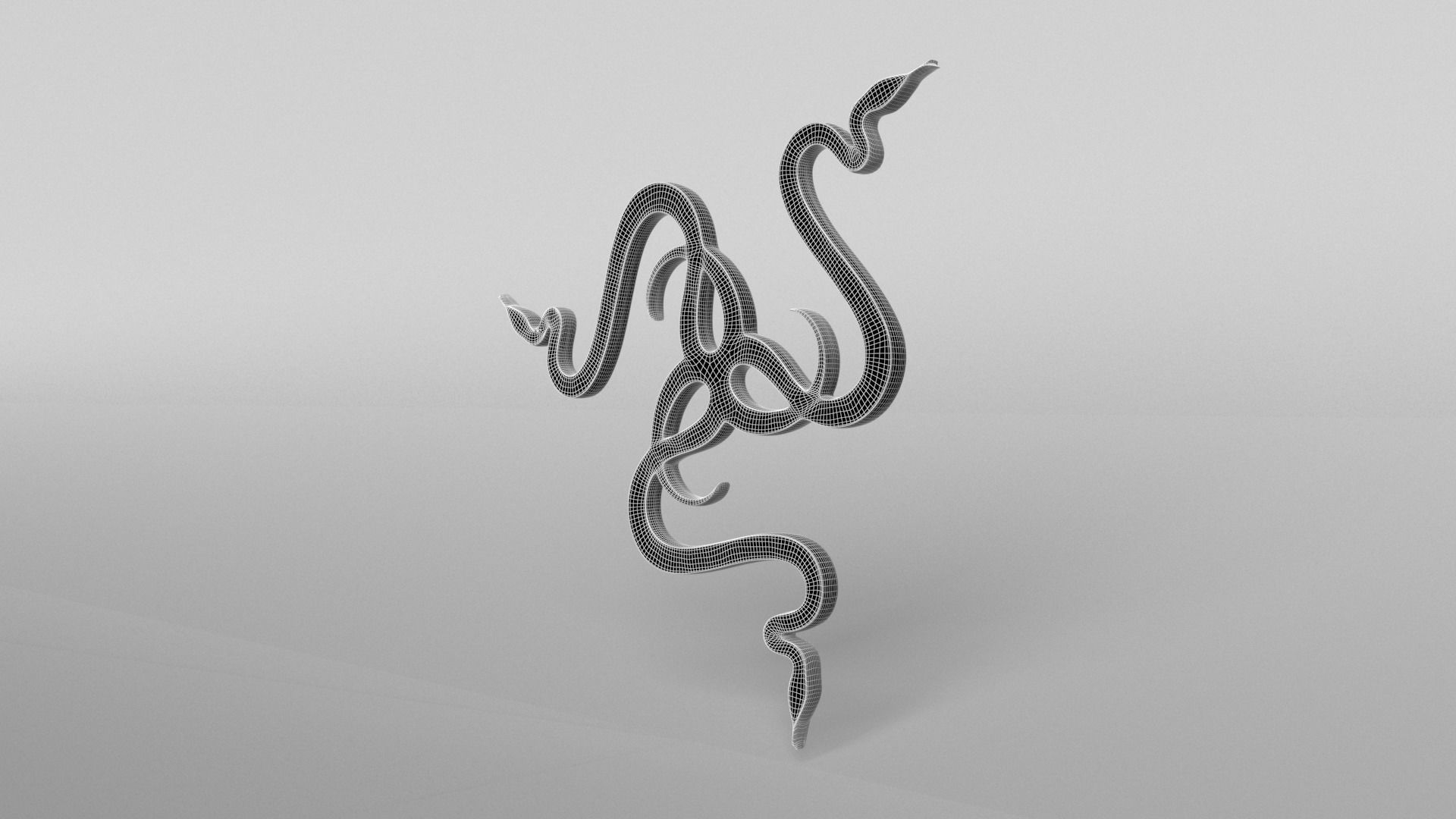 Razer Logo v2 002 Free low-poly 3D model_6
