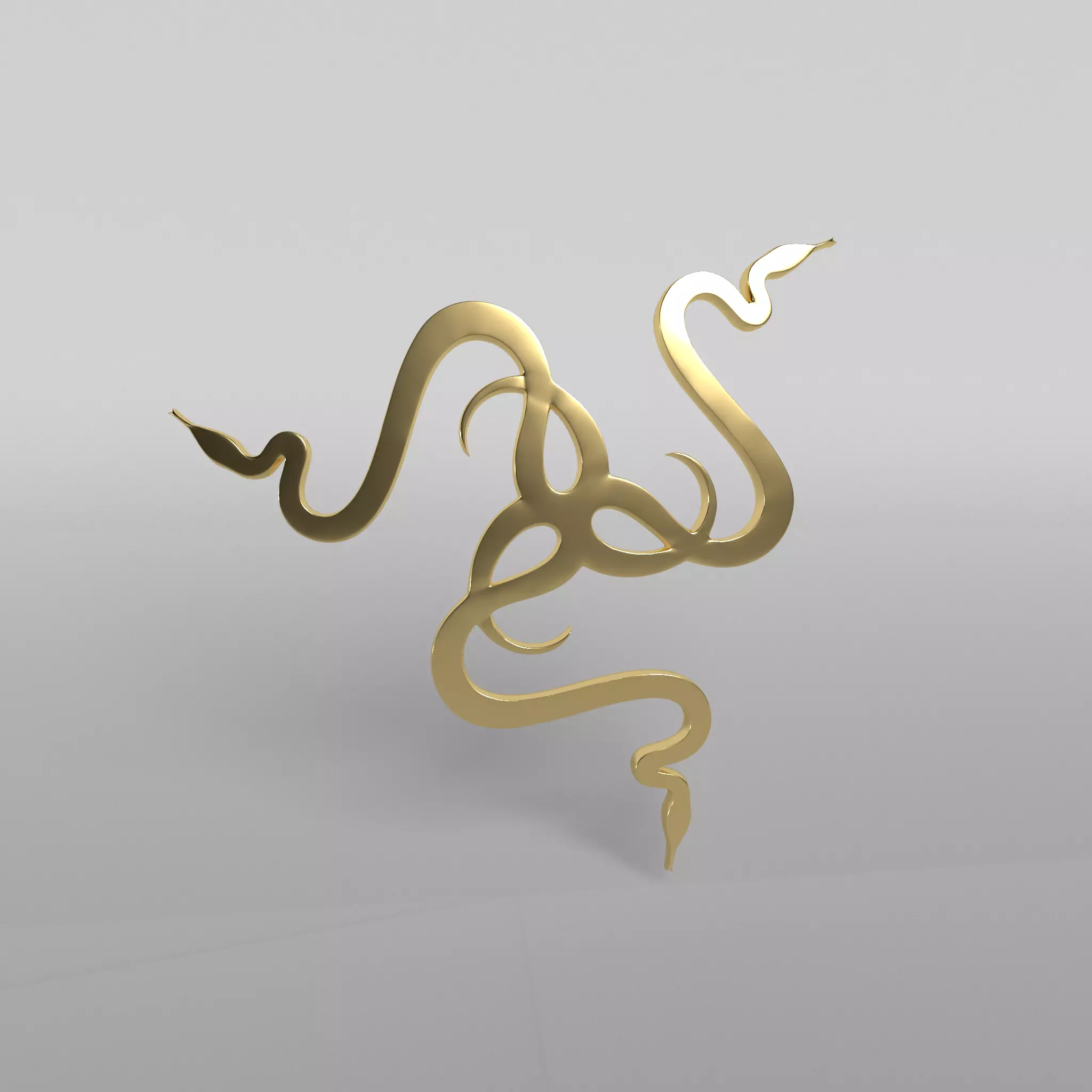 Razer Logo v2 003 Free low-poly 3D model_0