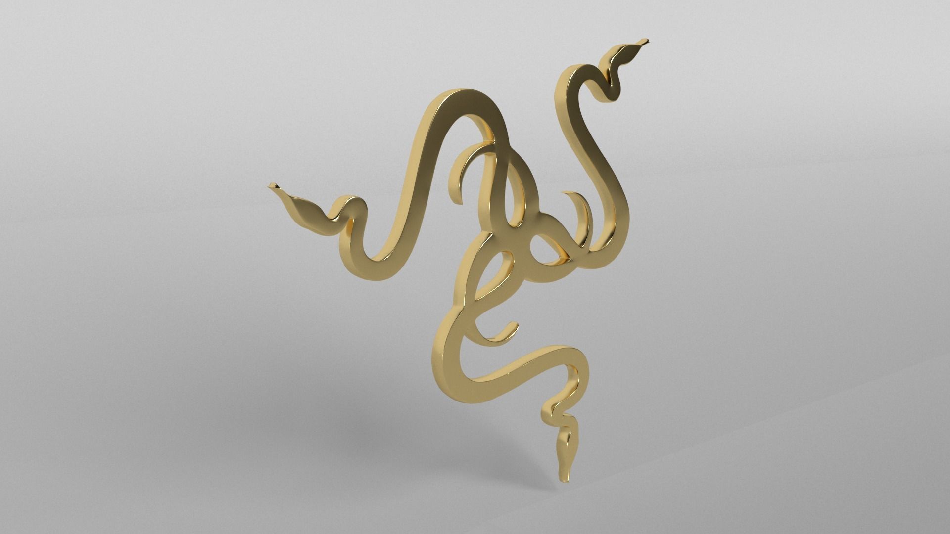 Razer Logo v2 003 Free low-poly 3D model_3
