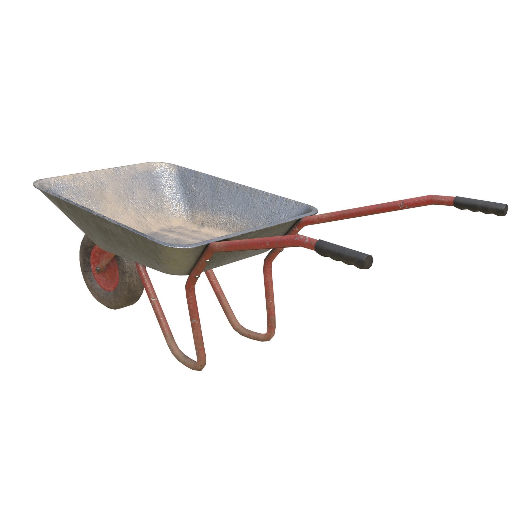 Game-ready Wheelbarrow - Unity - HDRP - UE4 3D Model Collection_9