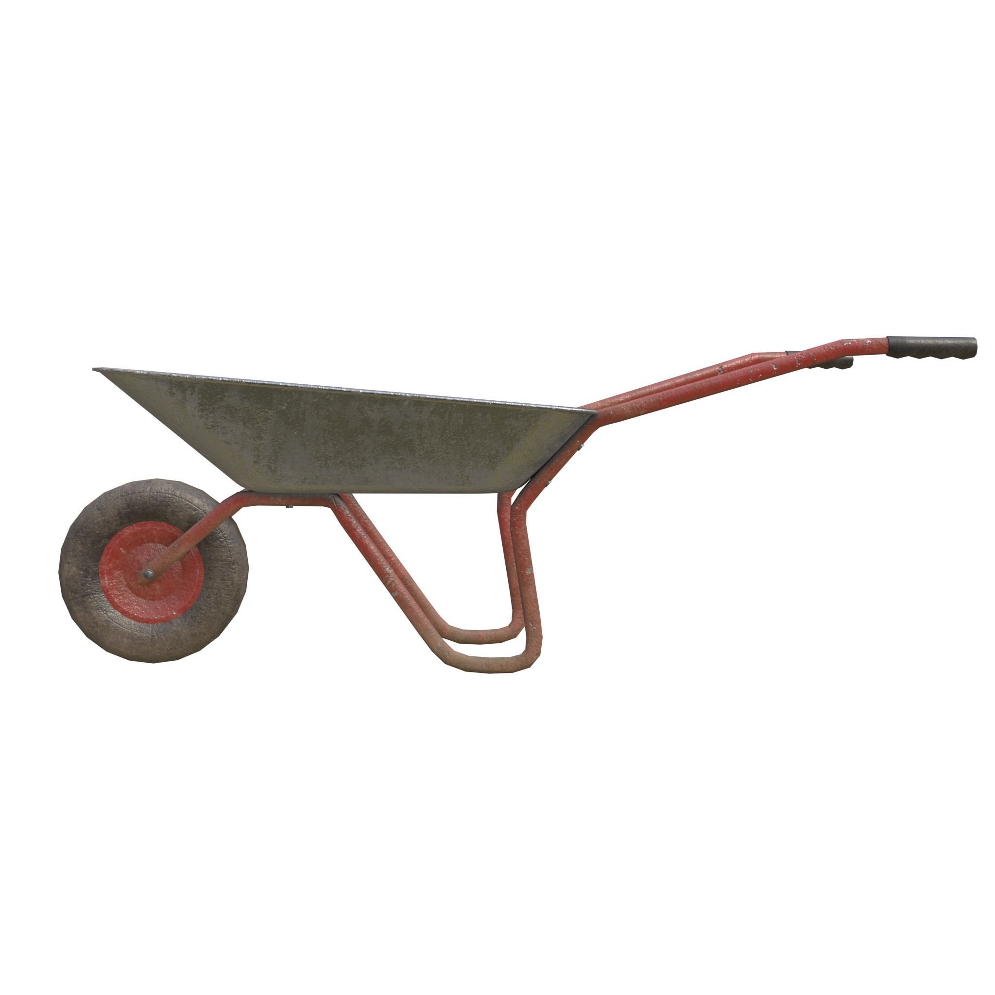 Game-ready Wheelbarrow - Unity - HDRP - UE4 3D Model Collection_17