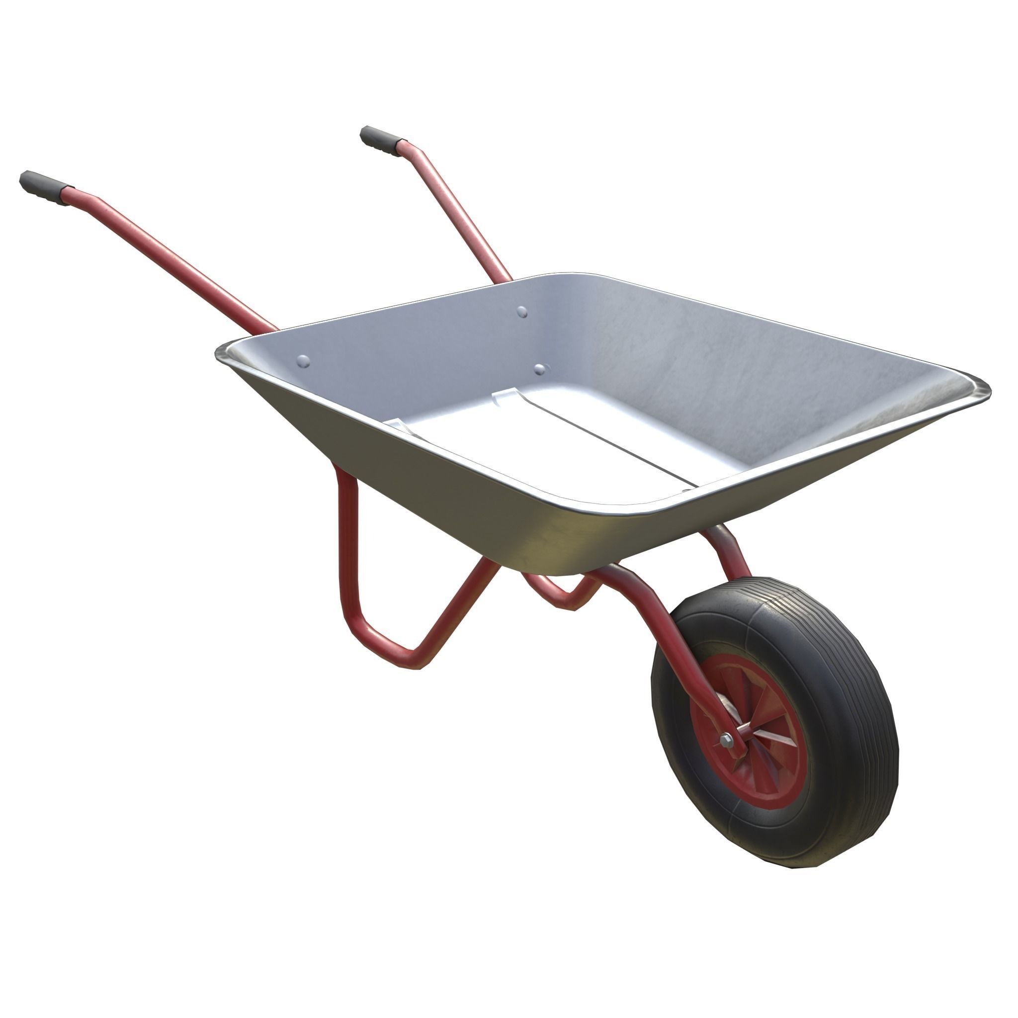 Game-ready Wheelbarrow - Unity - HDRP - UE4 3D Model Collection_4