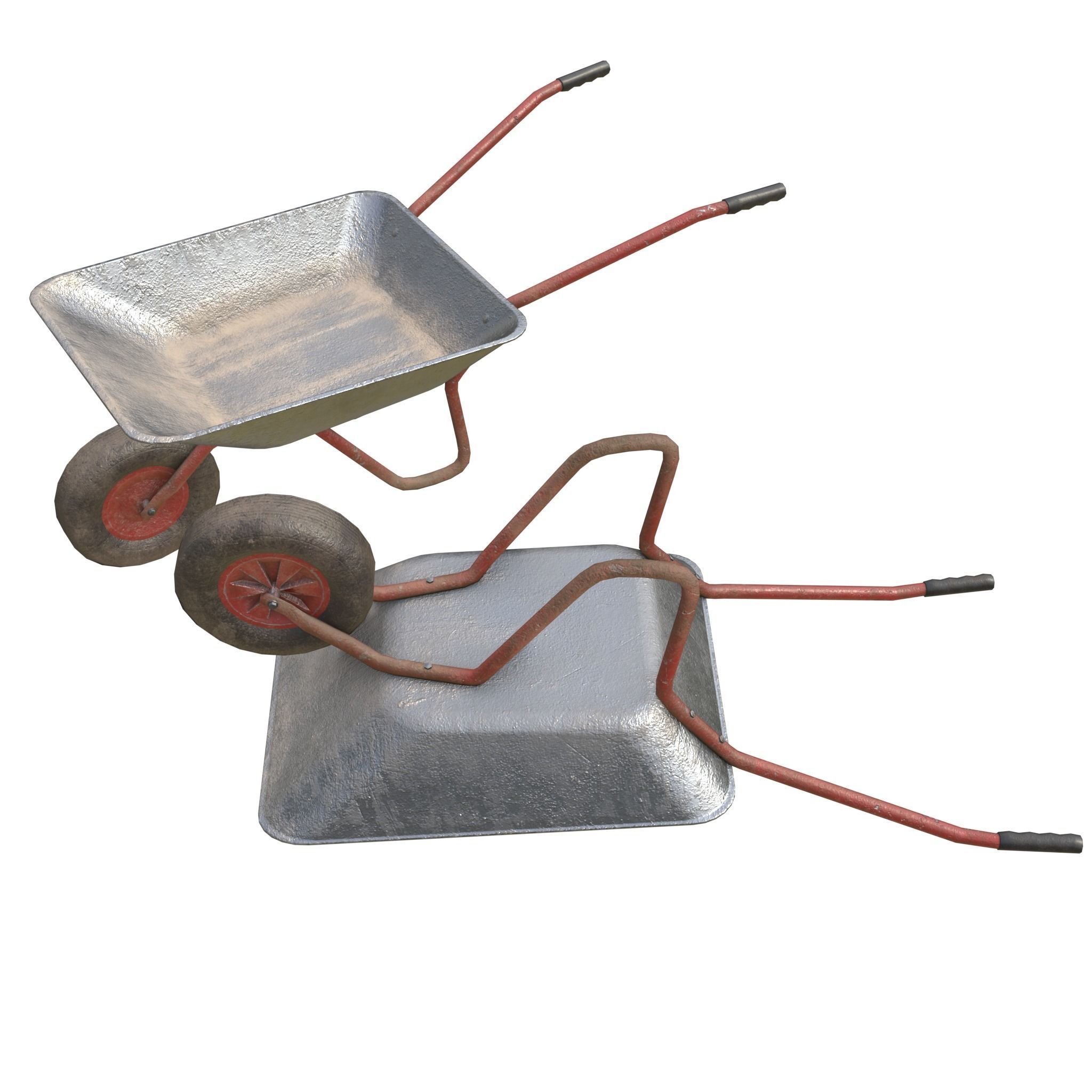 Game-ready Wheelbarrow - Unity - HDRP - UE4 3D Model Collection_33