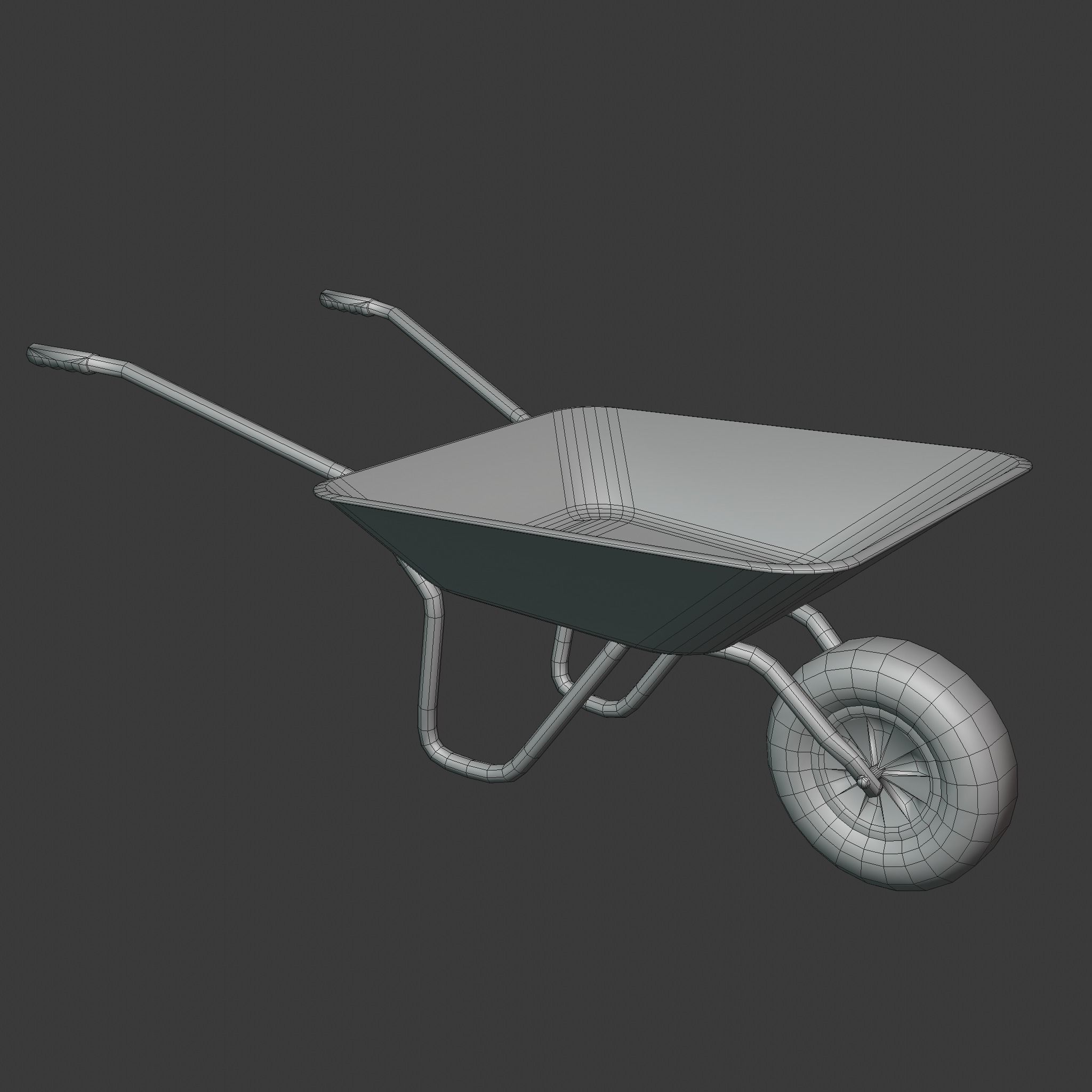 Game-ready Wheelbarrow - Unity - HDRP - UE4 3D Model Collection_47