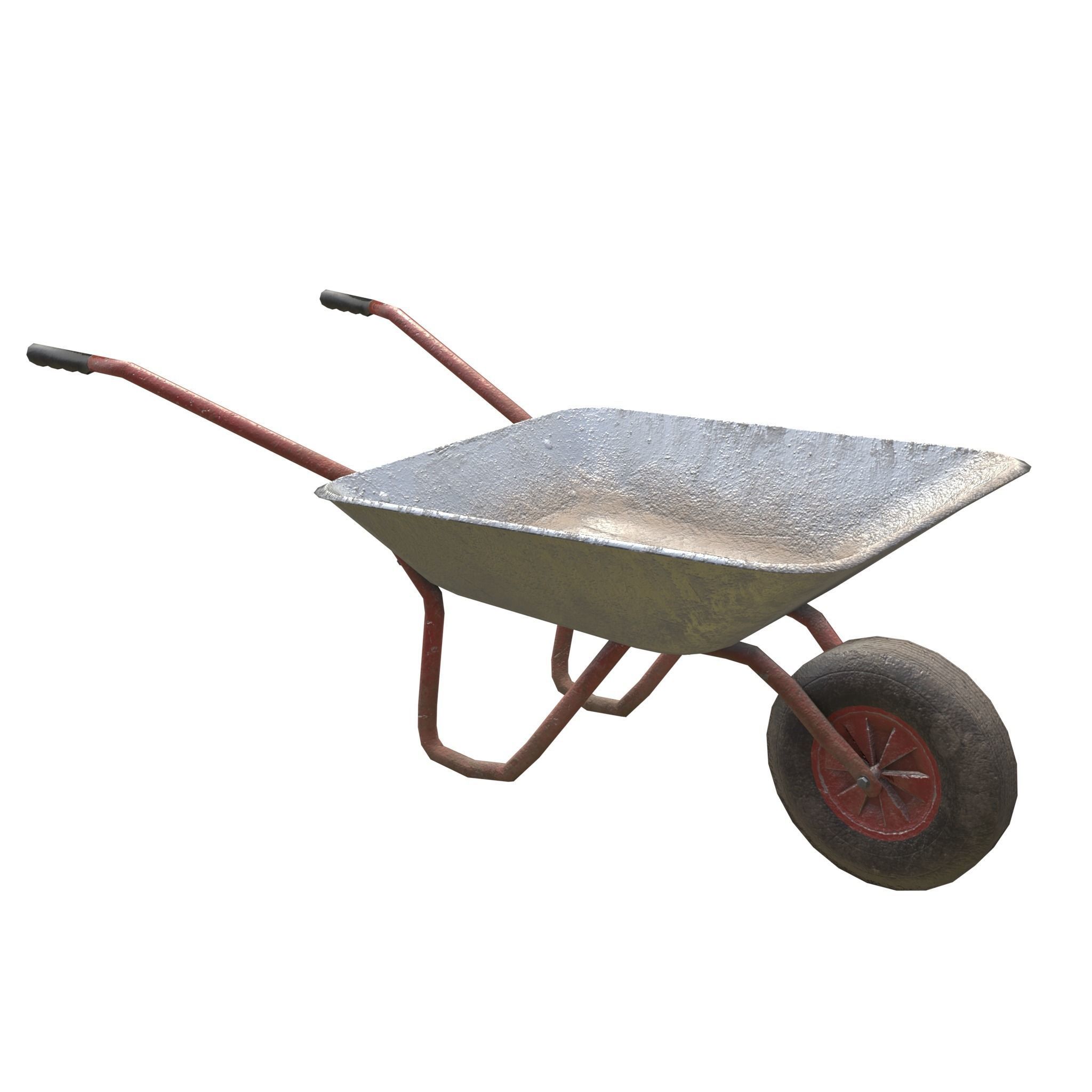 Game-ready Wheelbarrow - Unity - HDRP - UE4 3D Model Collection_48