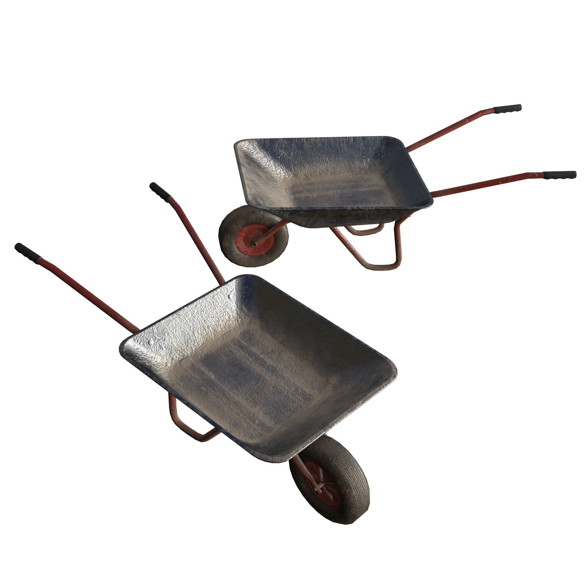 Game-ready Wheelbarrow - Unity - HDRP - UE4 3D Model Collection_43