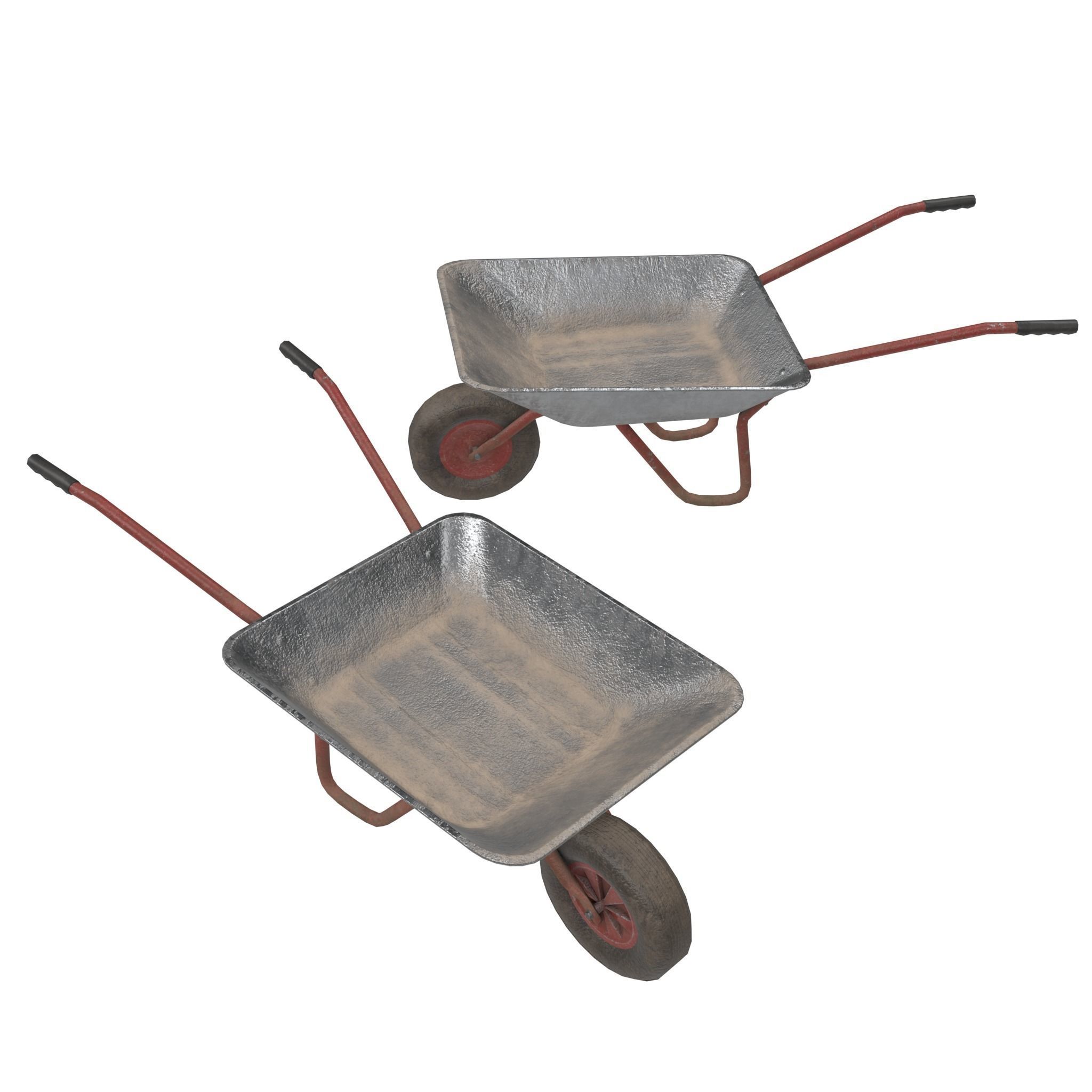 Game-ready Wheelbarrow - Unity - HDRP - UE4 3D Model Collection_42