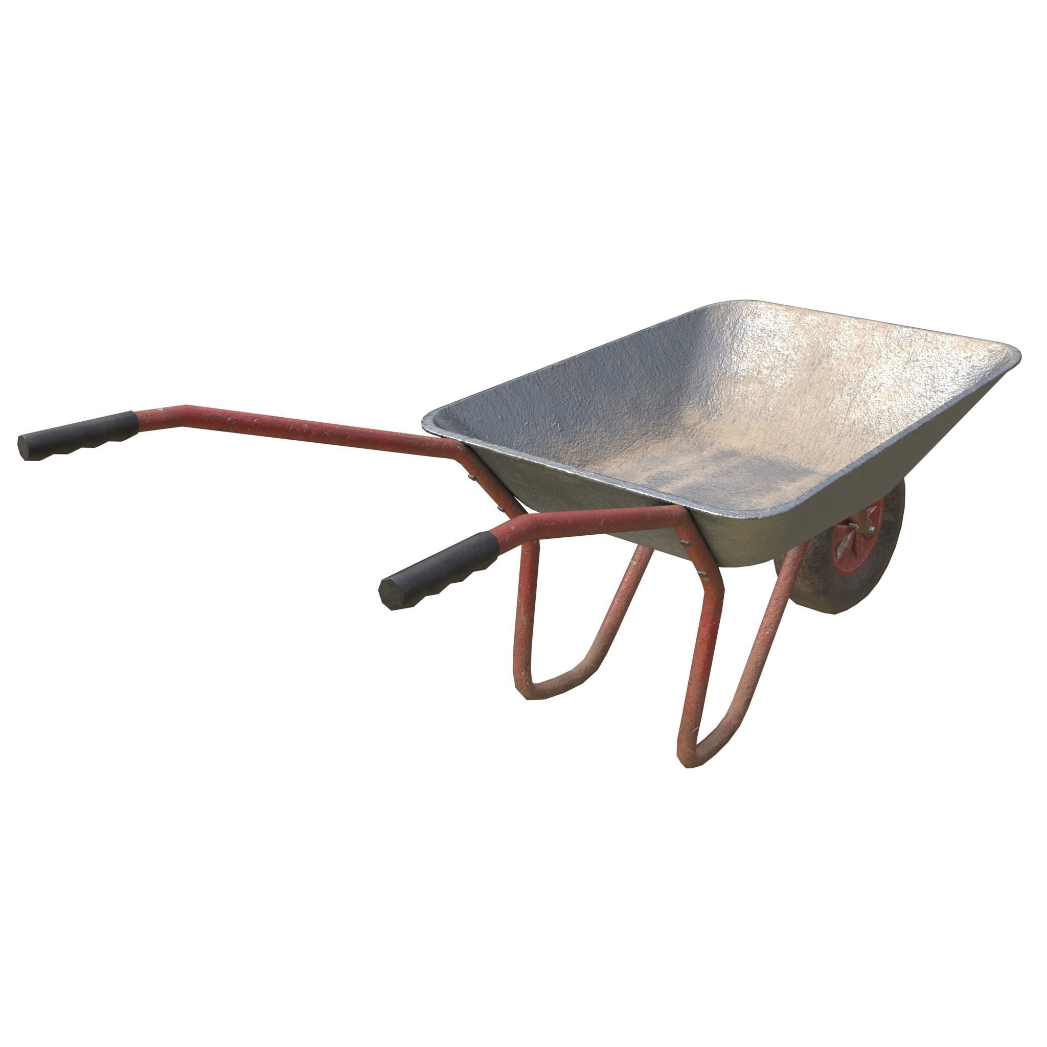 Game-ready Wheelbarrow - Unity - HDRP - UE4 3D Model Collection_7
