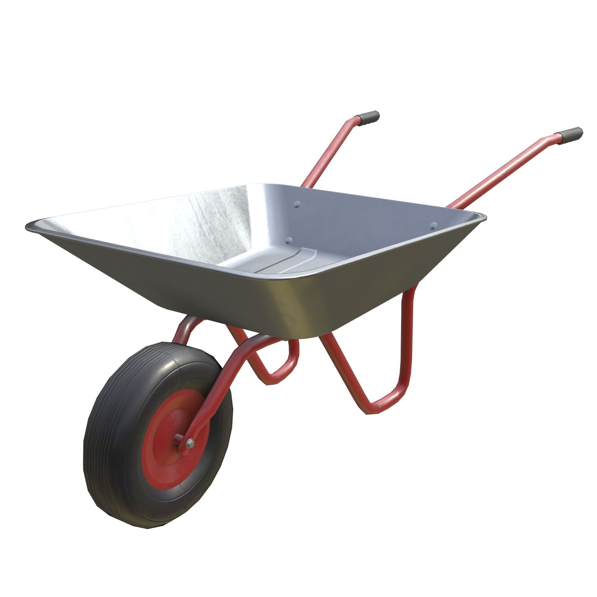 Game-ready Wheelbarrow - Unity - HDRP - UE4 3D Model Collection_2