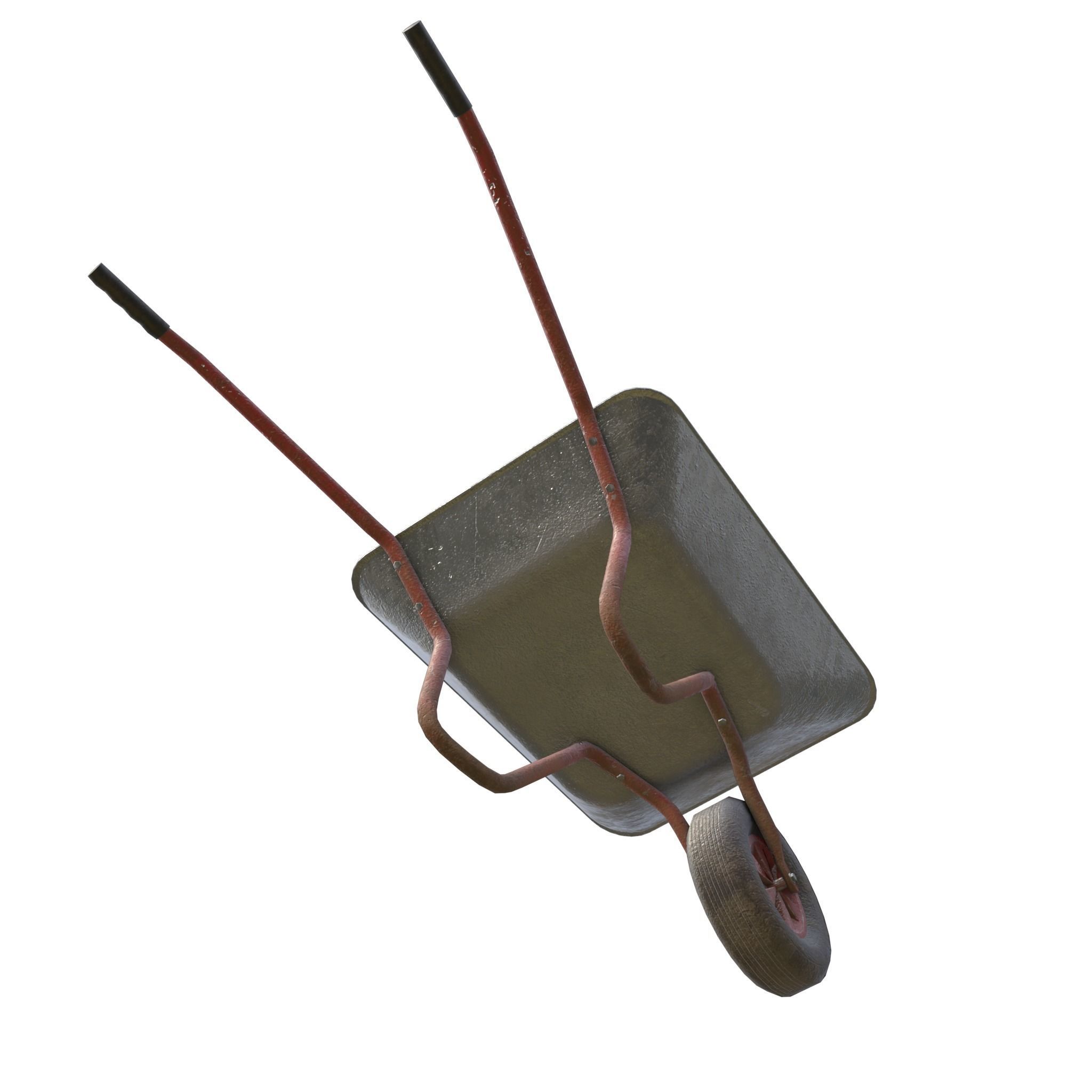 Game-ready Wheelbarrow - Unity - HDRP - UE4 3D Model Collection_24