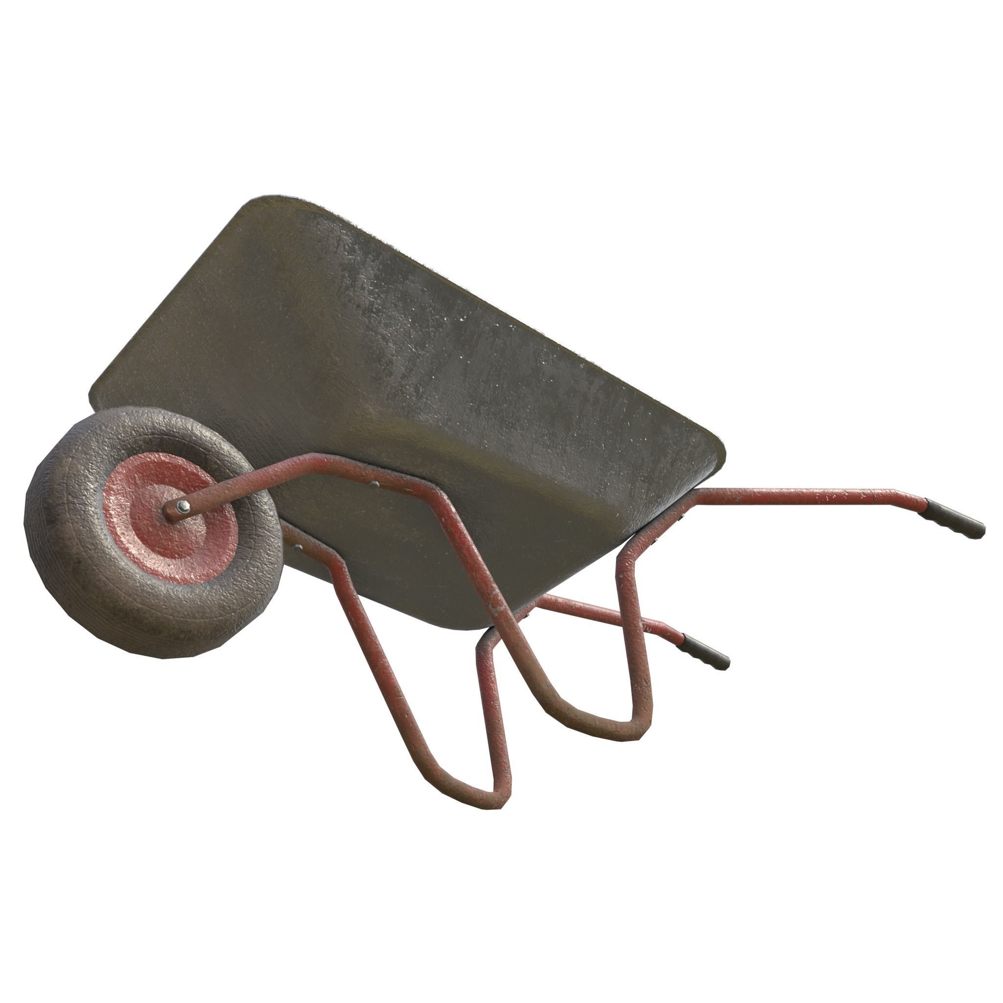 Game-ready Wheelbarrow - Unity - HDRP - UE4 3D Model Collection_19