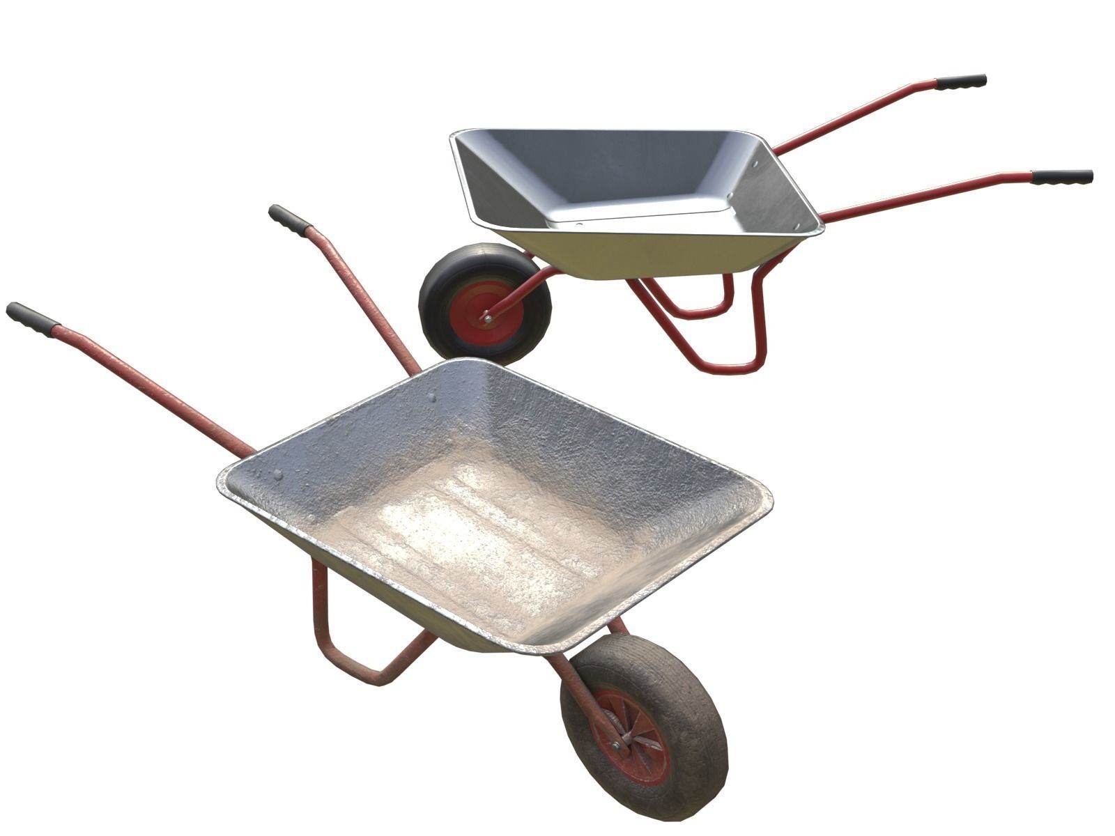 Game-ready Wheelbarrow - Unity - HDRP - UE4 3D Model Collection_1