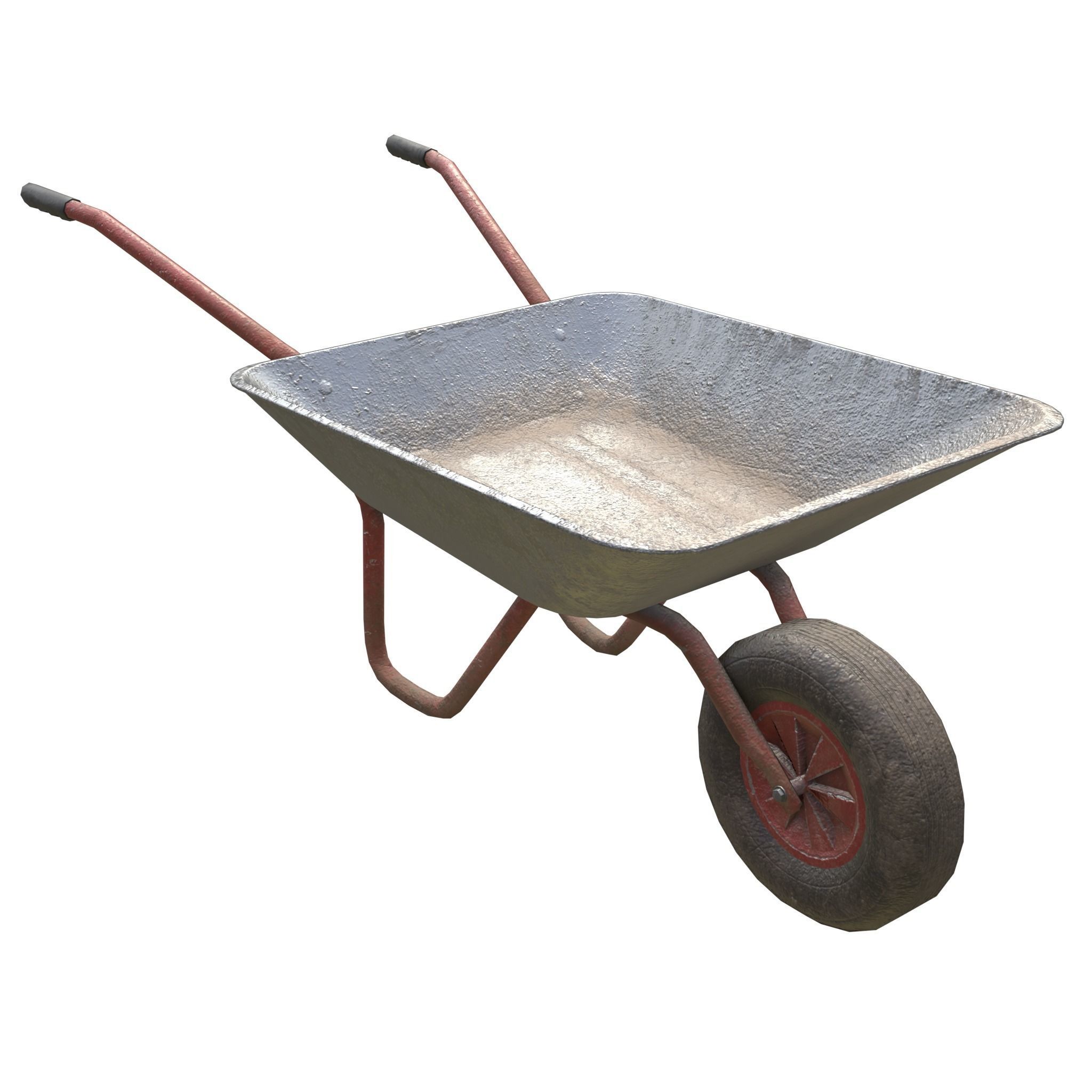 Game-ready Wheelbarrow - Unity - HDRP - UE4 3D Model Collection_5