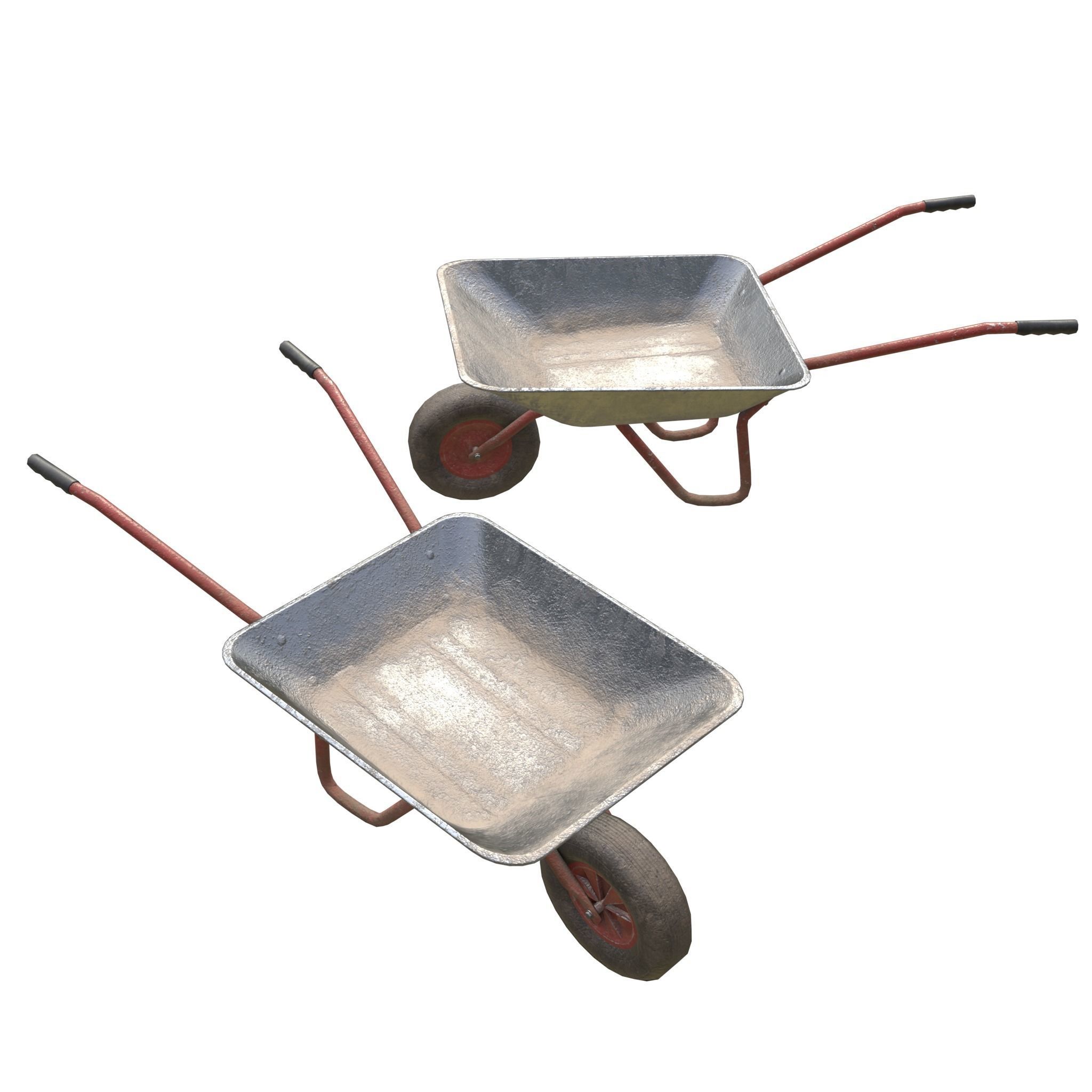 Game-ready Wheelbarrow - Unity - HDRP - UE4 3D Model Collection_40