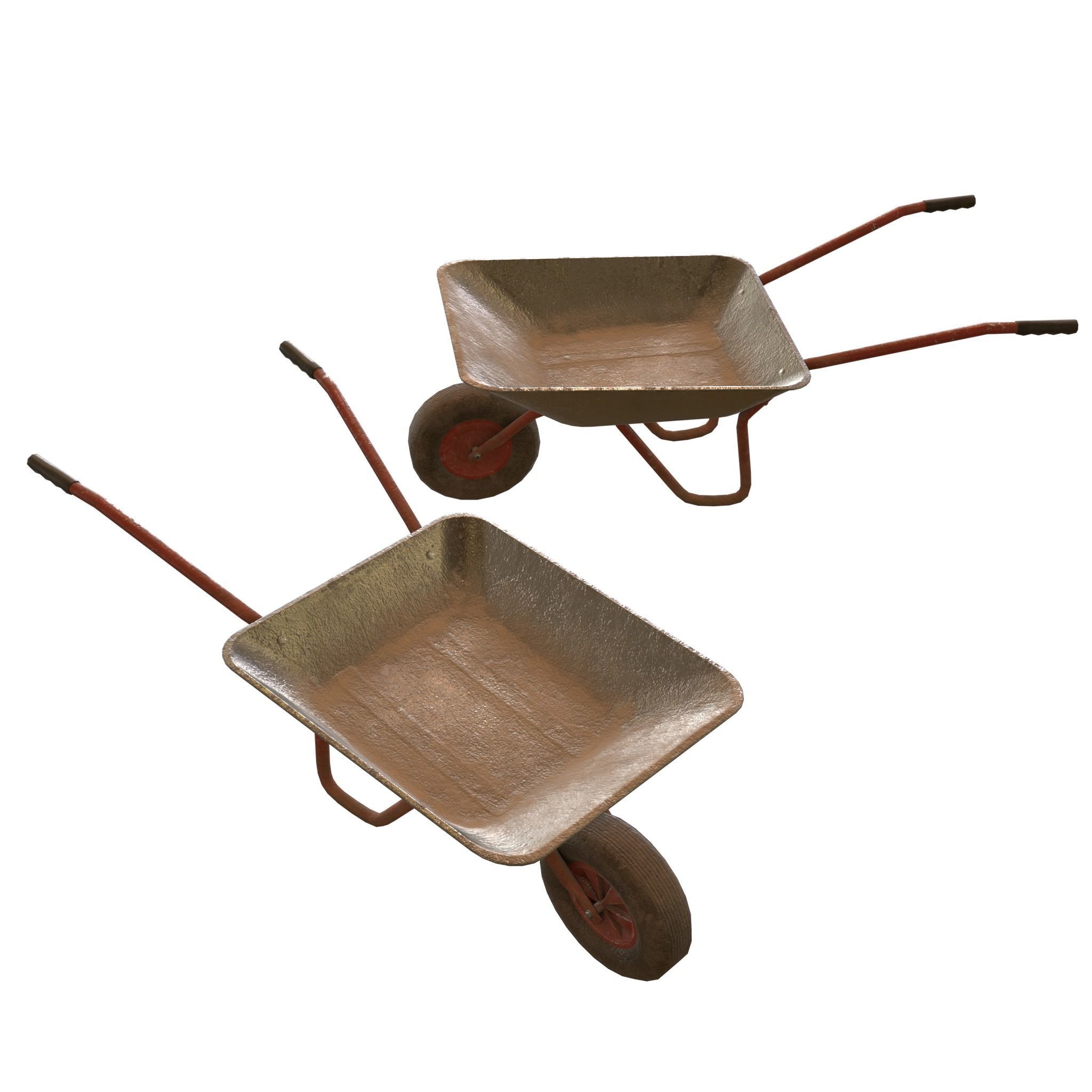 Game-ready Wheelbarrow - Unity - HDRP - UE4 3D Model Collection_41