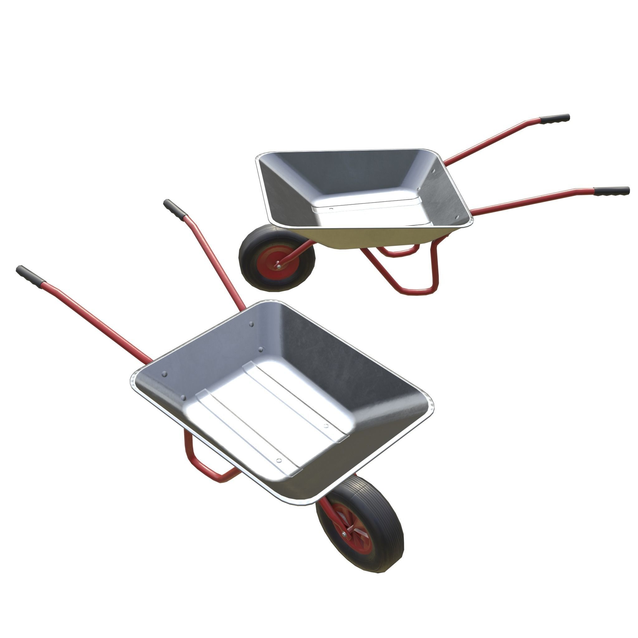 Game-ready Wheelbarrow - Unity - HDRP - UE4 3D Model Collection_36