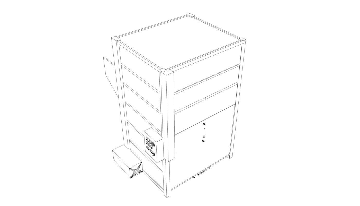 Automatic Loader Depositor for Can Jar Food Processing Low-poly 3D model_6